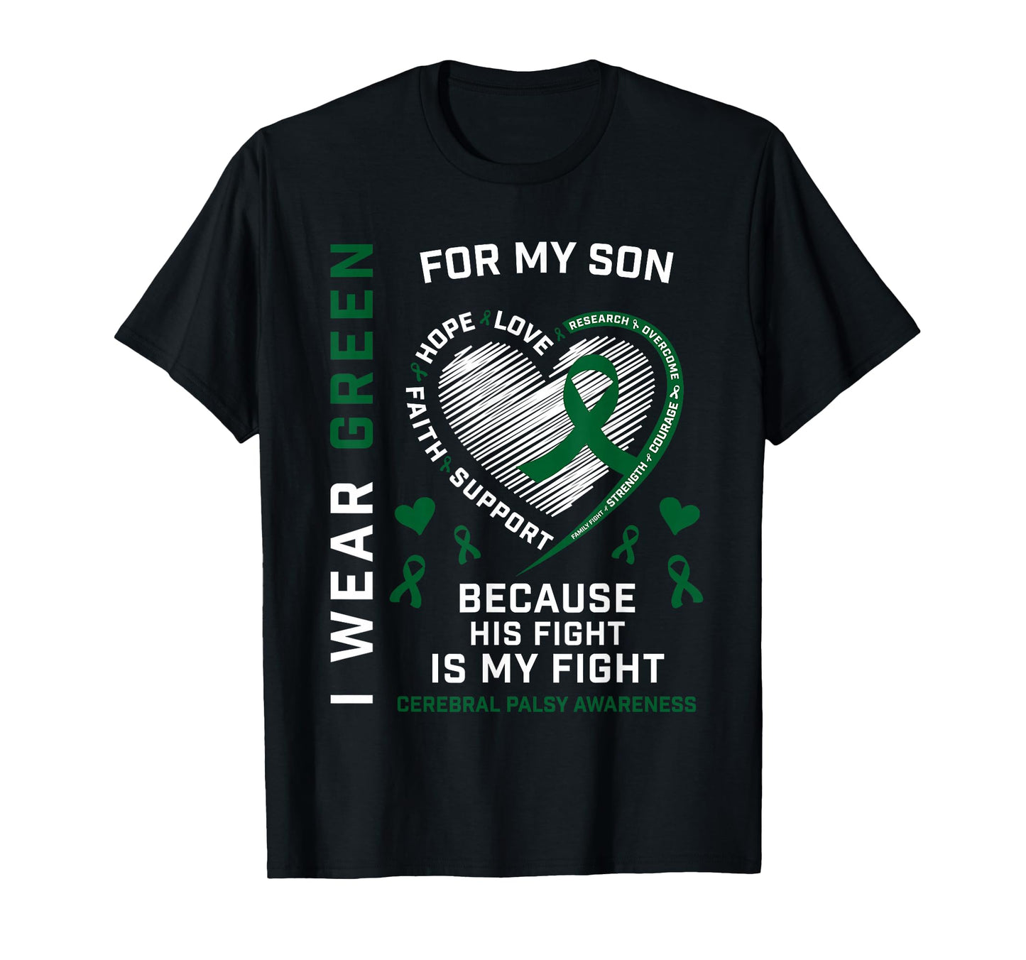 Cp Dad I Wear Green Fighter Son T-Shirt - Custom Art Print for Adults - T-Shirt, Sweatshirt, Hoodie
