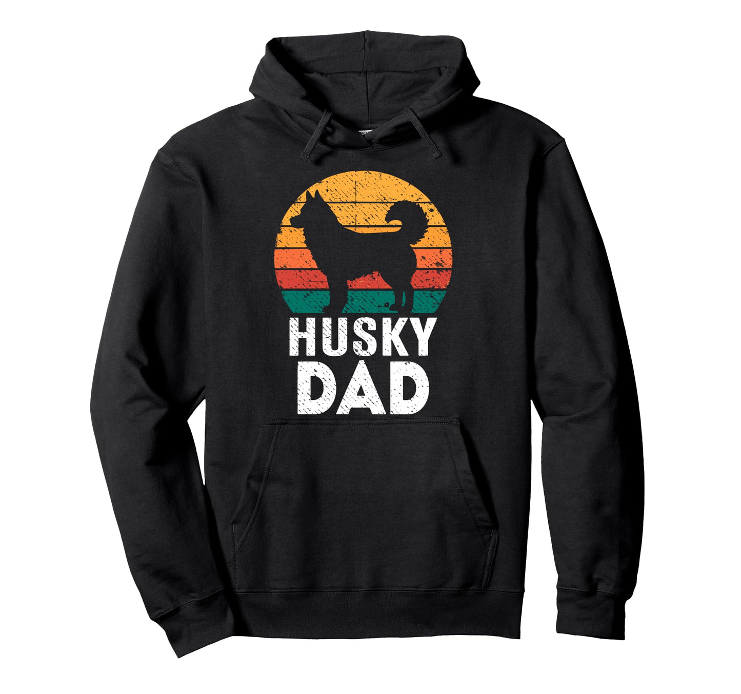 Husky Dad Puppies Dogs Parents Funny Dog Hoodie - Unique Graphic Unisex - T-Shirt, Sweatshirt, Hoodie
