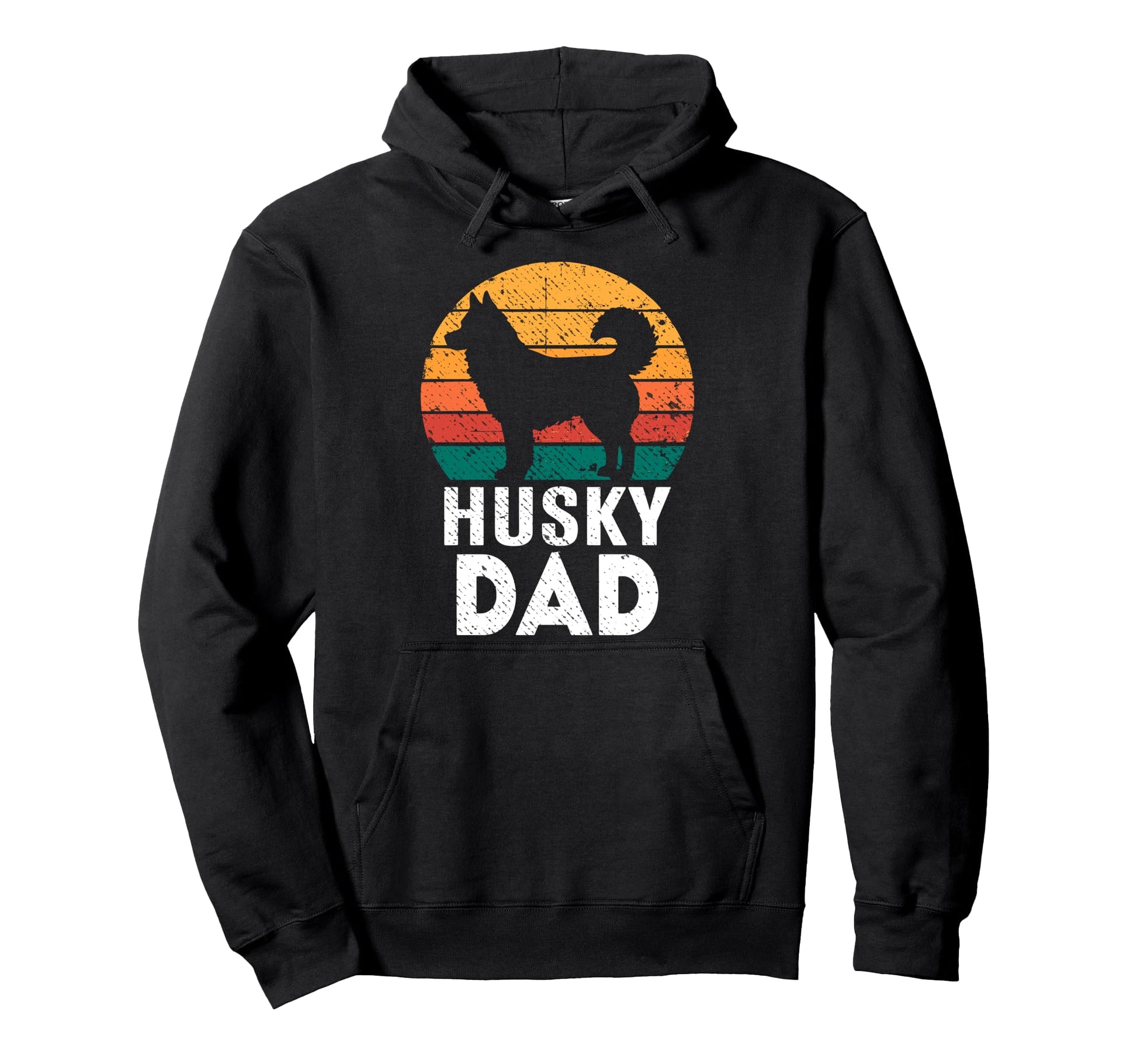 Husky Dad Puppies Dogs Parents Funny Dog Hoodie - Unique Graphic Unisex - T-Shirt, Sweatshirt, Hoodie