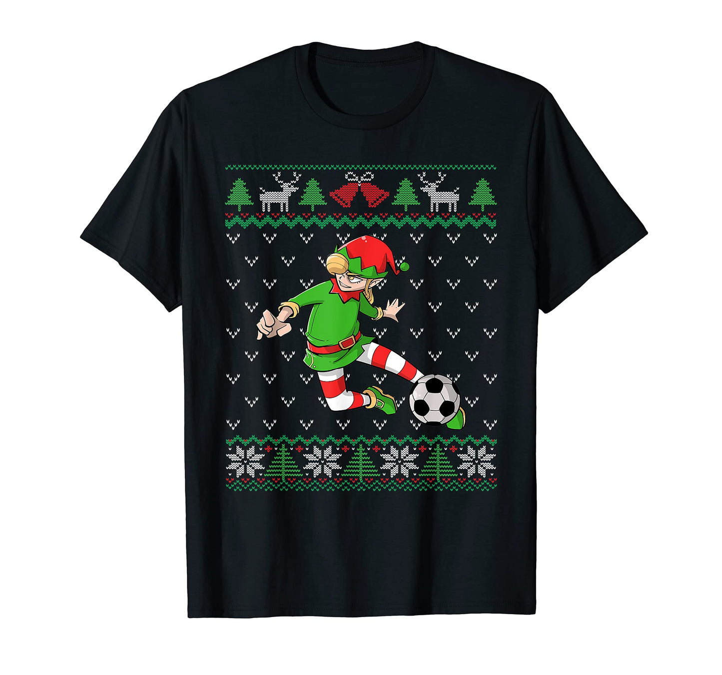 Female Soccer Player Elf Ugly Soccer T-Shirt - Unique Graphic Men Women - T-Shirt, Sweatshirt, Hoodie