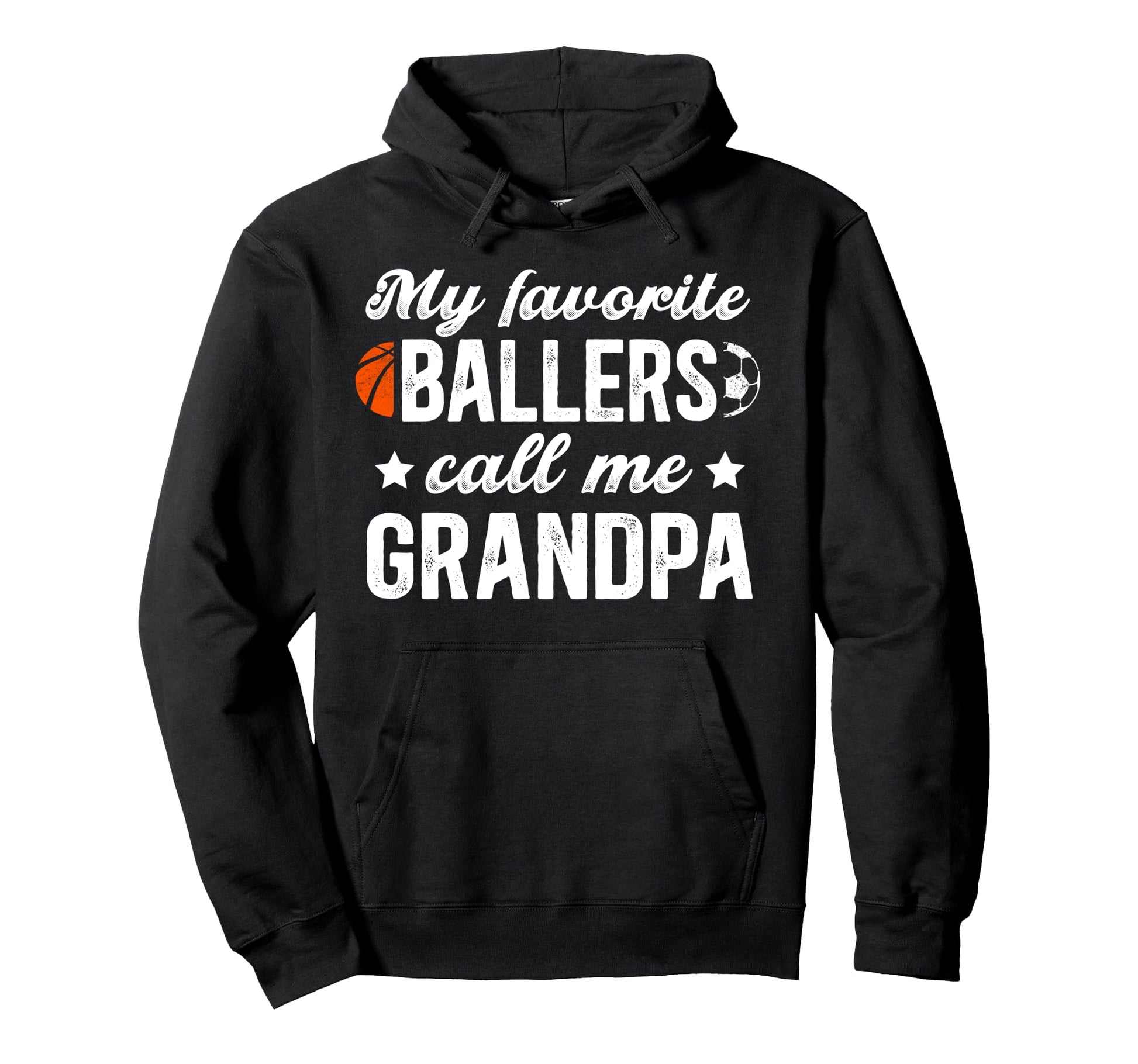 Favorite Ballers Call Me Grandpa Hoodie - Custom Art Print for Adults - T-Shirt, Sweatshirt, Hoodie