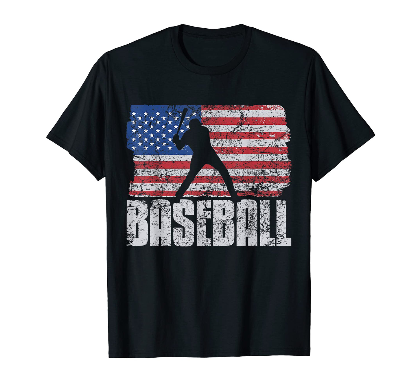 Patriotic Flag Baseball Softball 4 Th T-Shirt - Unique Graphic Men Women - T-Shirt, Sweatshirt, Hoodie