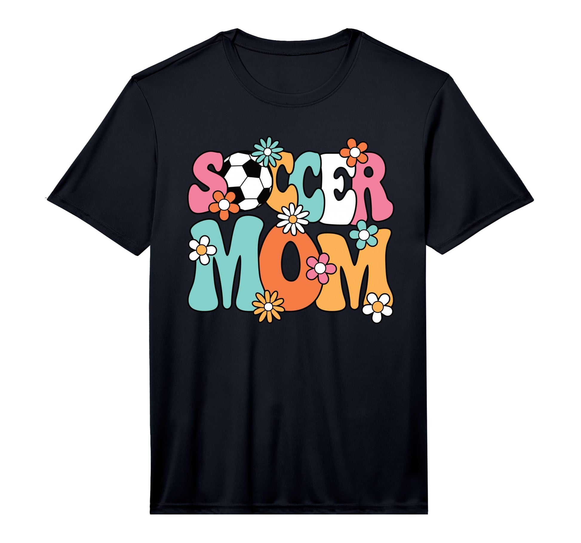 Mens Soccer Mom Groovy Soccer T-Shirt - Casual Everyday Wear Men Women - T-Shirt, Sweatshirt, Hoodie