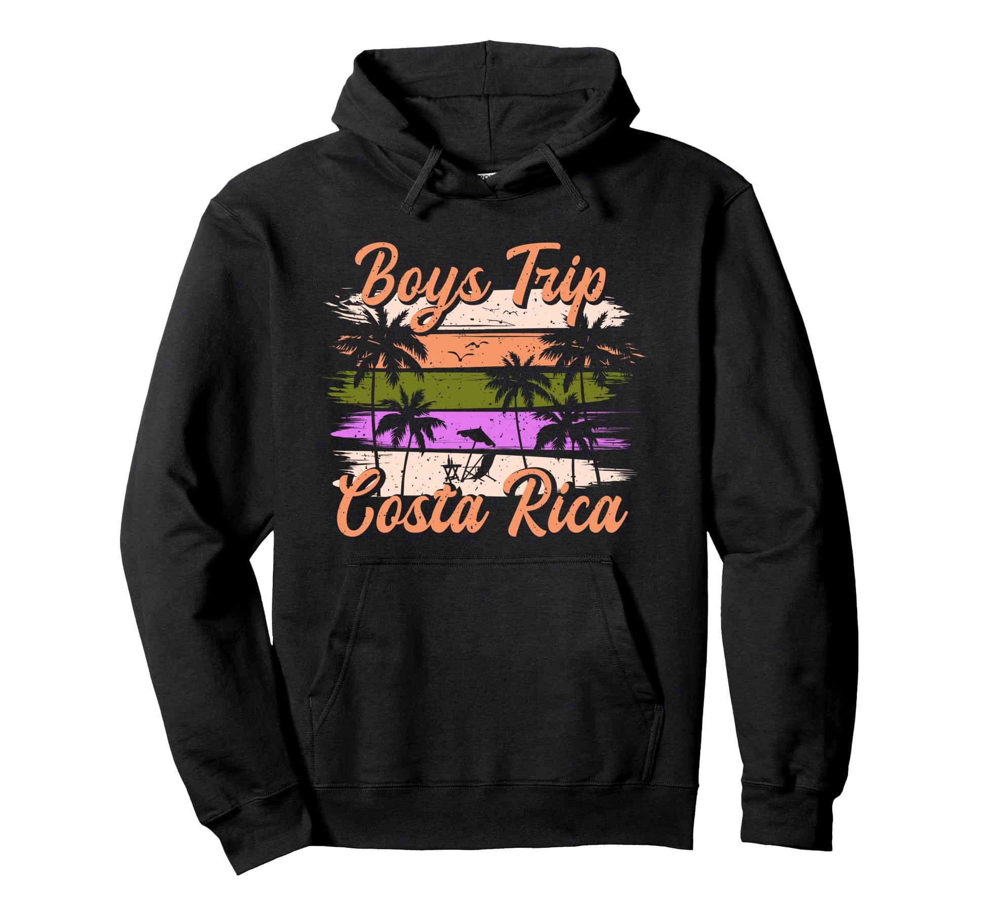 Costa Rica Guys Trip Funny Matching Hoodie - Graphic Print for Adults - T-Shirt, Sweatshirt, Hoodie
