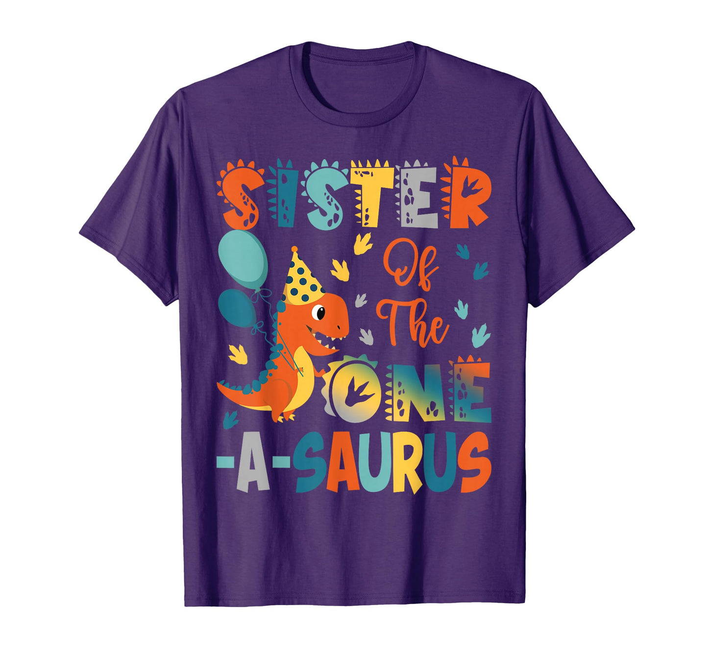 Sister One Saurus 2Nd Birthday T-Shirt - Unique Graphic for Adults - T-Shirt, Sweatshirt, Hoodie