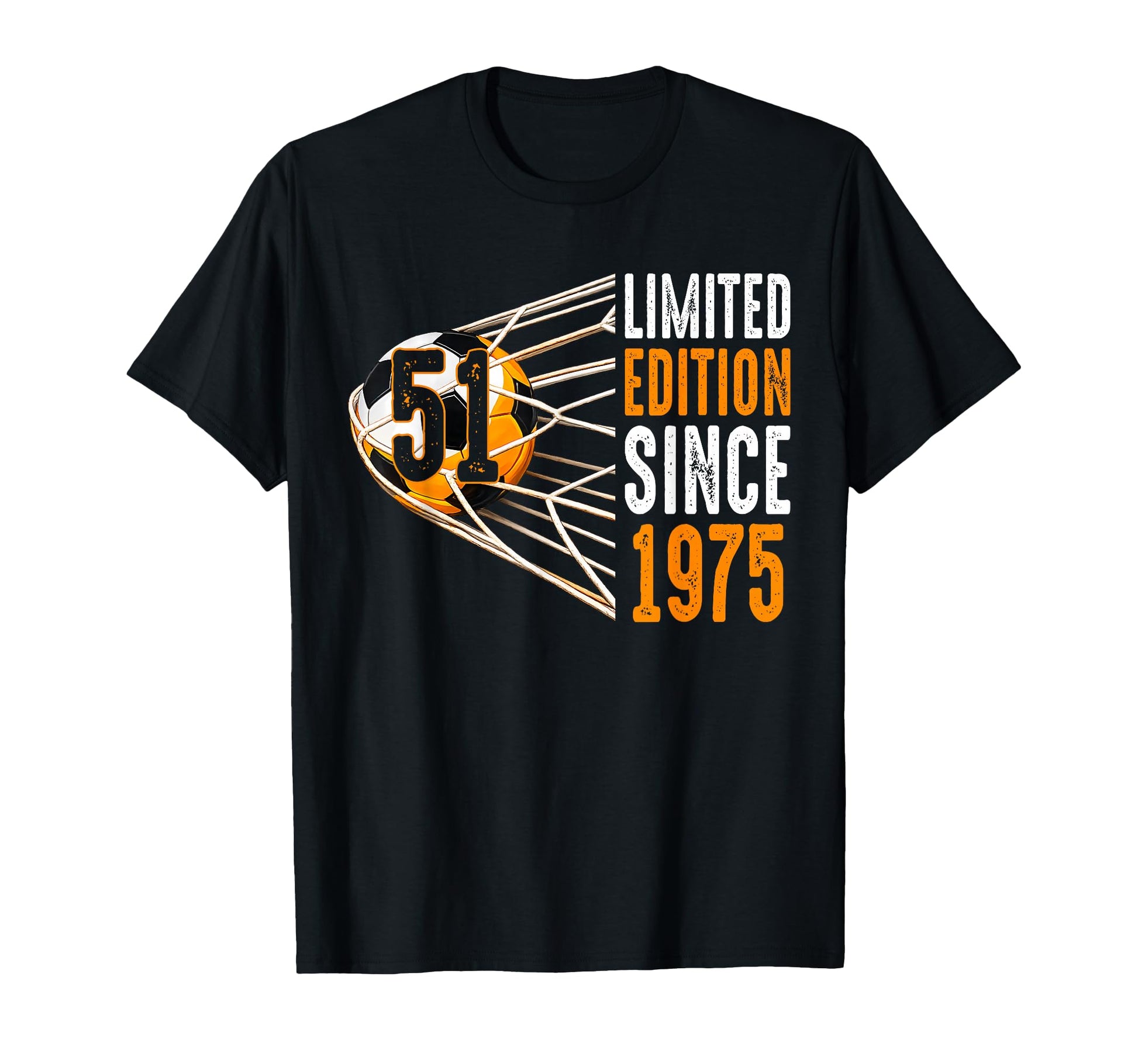 Soccer 51 Years Old Since 1975 51St T-Shirt - Graphic Print for Adults - T-Shirt, Sweatshirt, Hoodie