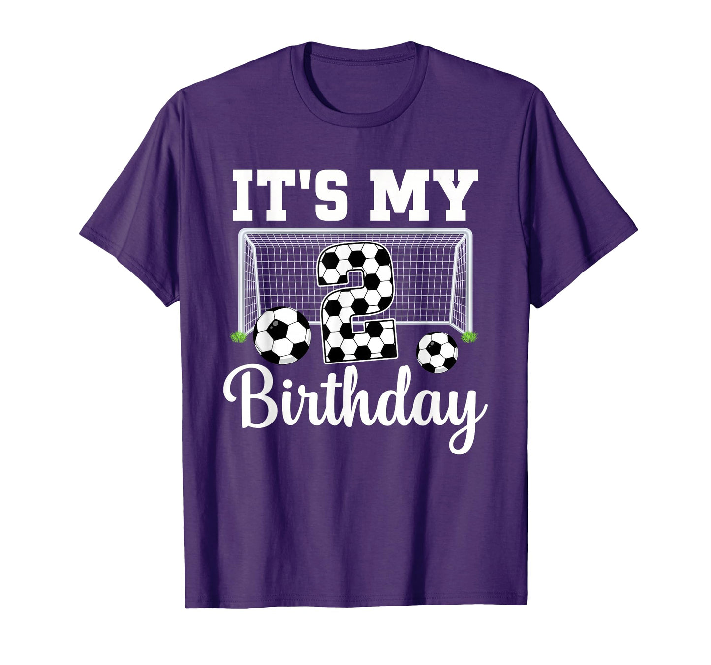 Its My 2Nd Birthday Soccer 2 Year Old T-Shirt - Novelty Apparel Unisex - T-Shirt, Sweatshirt, Hoodie