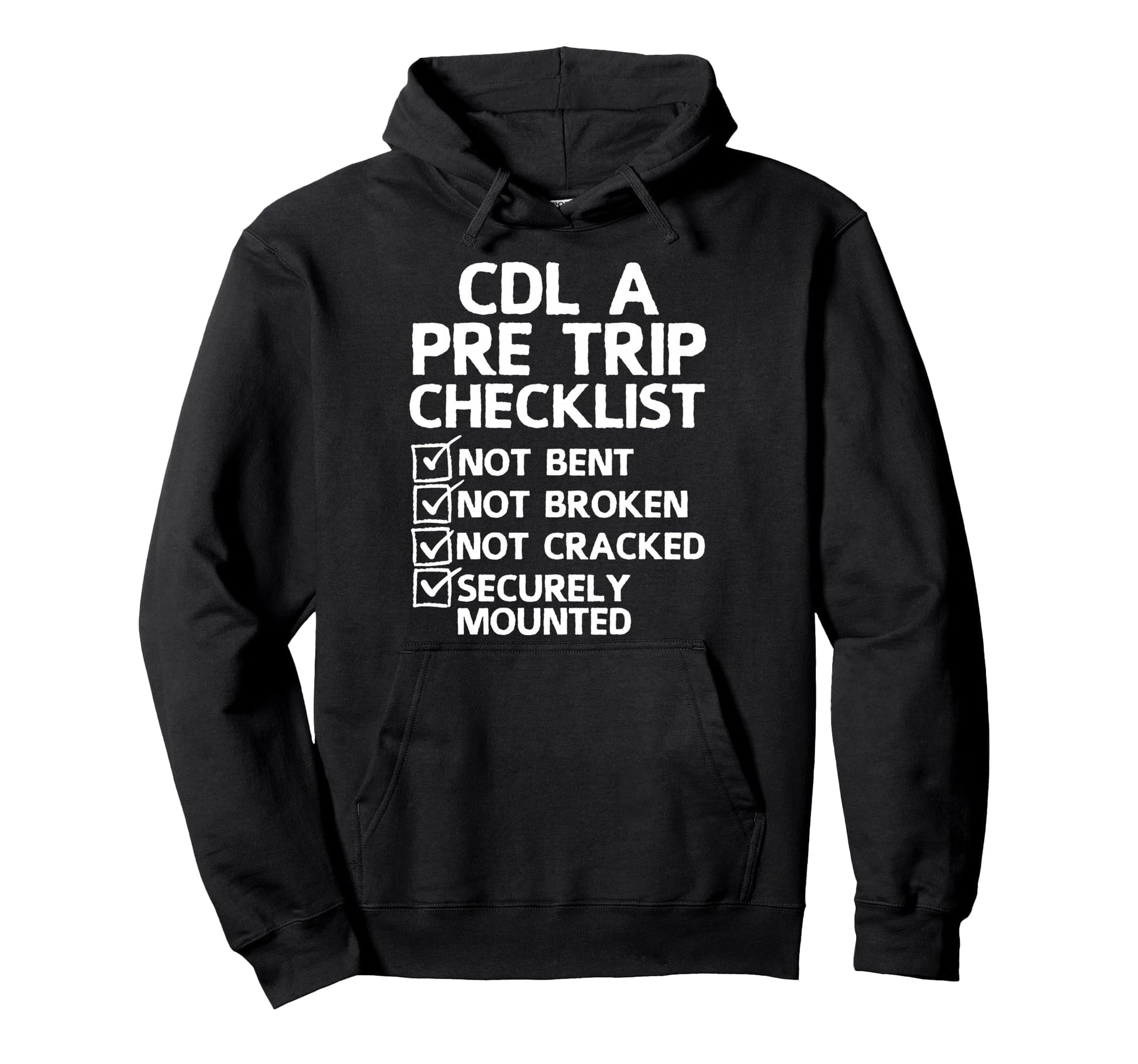 Cdl Trucker Art Trucking Cdl Truck Hoodie - Minimalist Print for Adults - T-Shirt, Sweatshirt, Hoodie