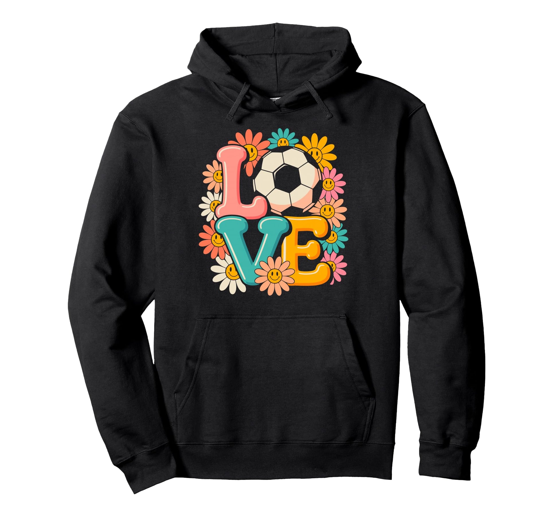 Groovy Love Soccer Goalie Player Hoodie - Casual Everyday Wear Men Women - T-Shirt, Sweatshirt, Hoodie