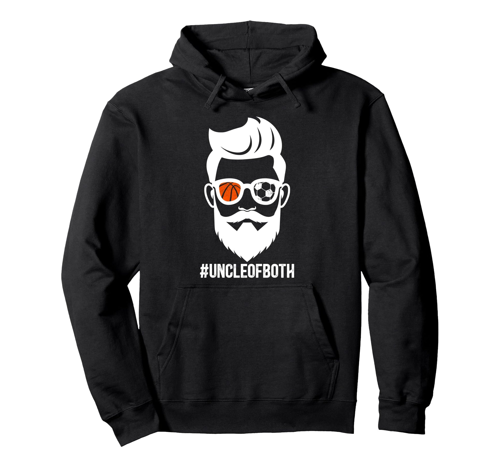 Uncle Both Soccer Basketball Uncle Ballers Hoodie - Custom Art Print Unisex - T-Shirt, Sweatshirt, Hoodie