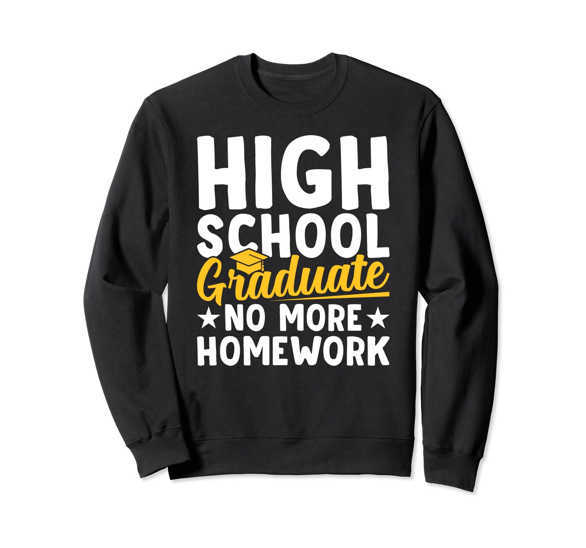 High School Graduate Him Her Sweatshirt - Custom Art Print for Adults - T-Shirt, Sweatshirt, Hoodie