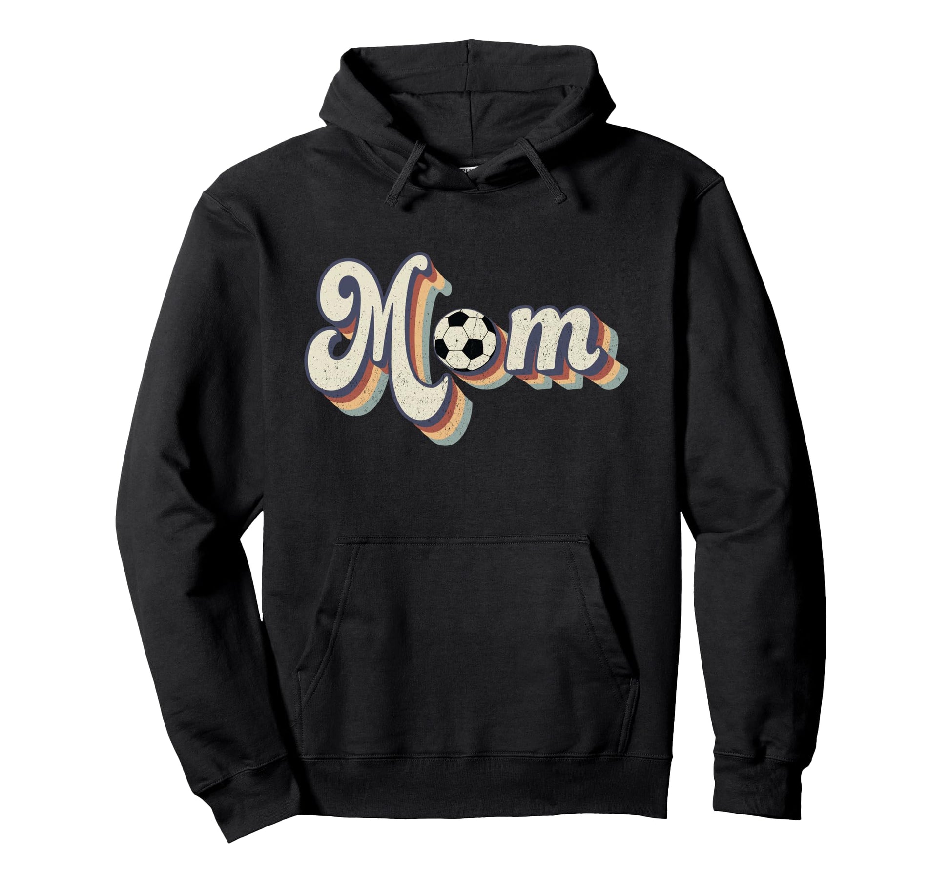 Soccer Mom Soccer Mama Mothers Day Groovy Hoodie - Unique Graphic Men Women - T-Shirt, Sweatshirt, Hoodie