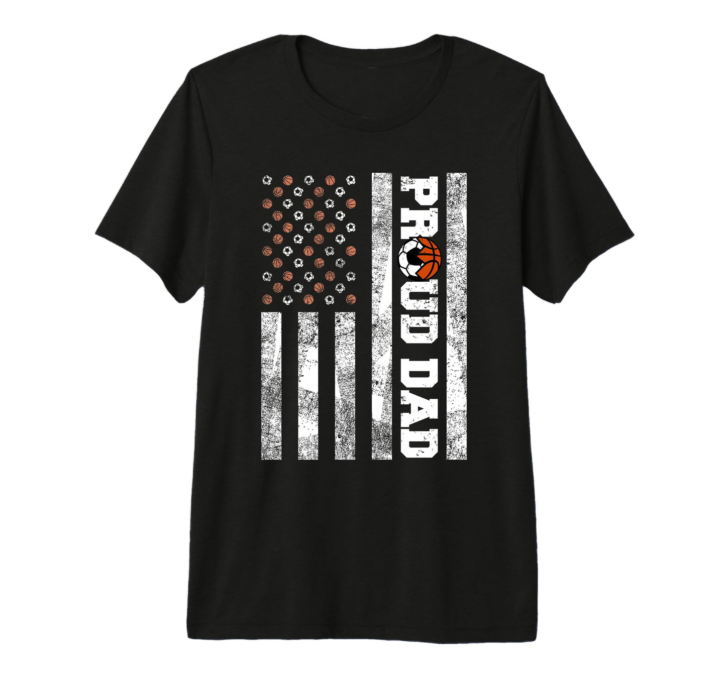 Mens Proud Dad American Flag Funny T-Shirt - Novelty Apparel Men Women - T-Shirt, Sweatshirt, Hoodie