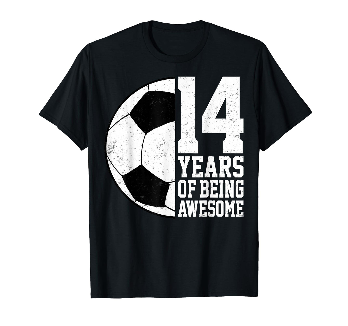 14 Years Being Awesome Soccer 14Th T-Shirt - Unique Graphic Men Women - T-Shirt, Sweatshirt, Hoodie