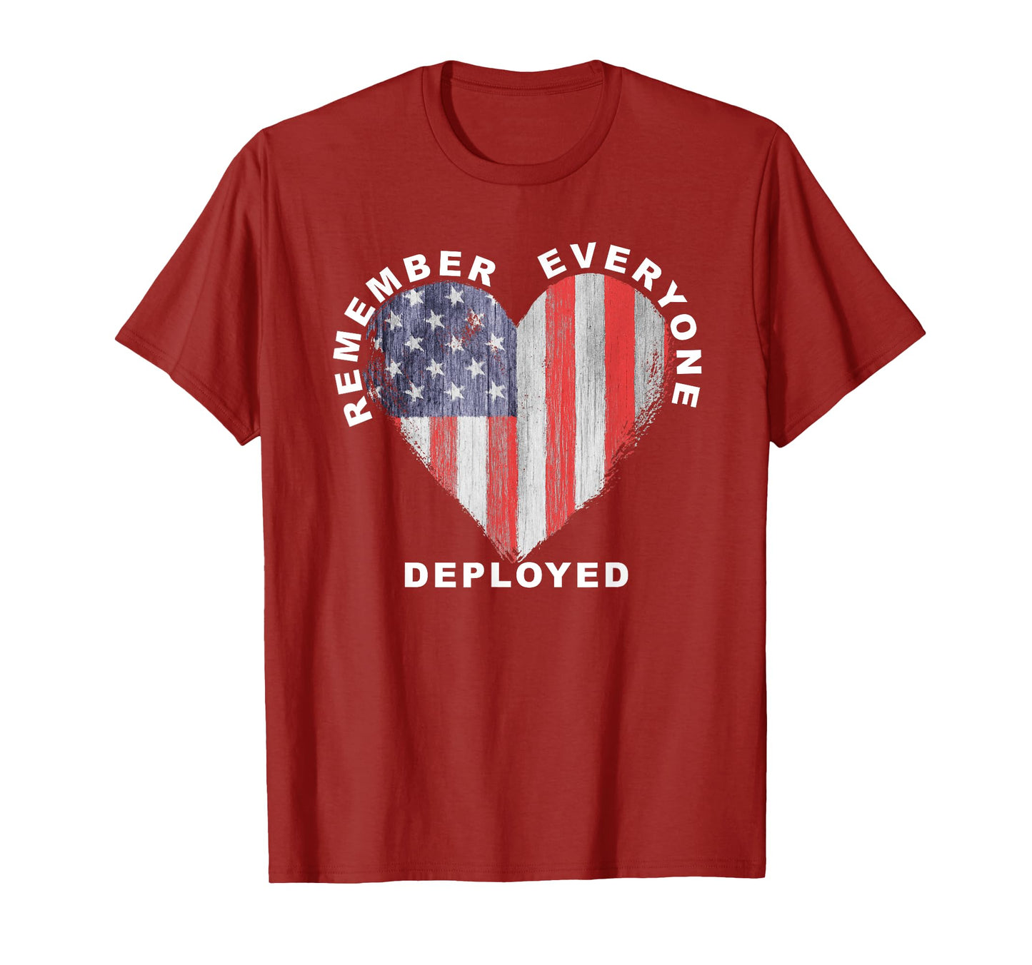 Red Friday Remember Everyone Deployed T-Shirt - Graphic Print Unisex - T-Shirt, Sweatshirt, Hoodie