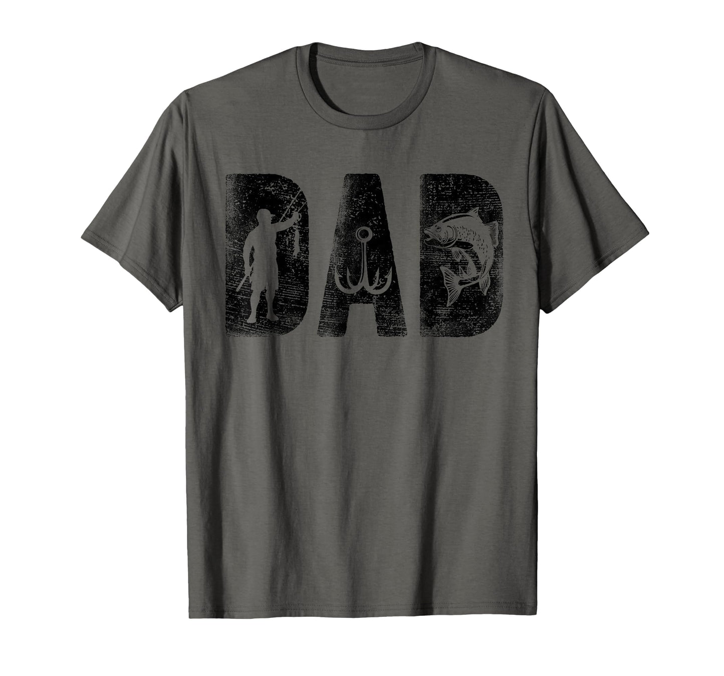 Fishing Dad Birthday Bold Font Fish T-Shirt - Fun Novelty Design Men Women - T-Shirt, Sweatshirt, Hoodie