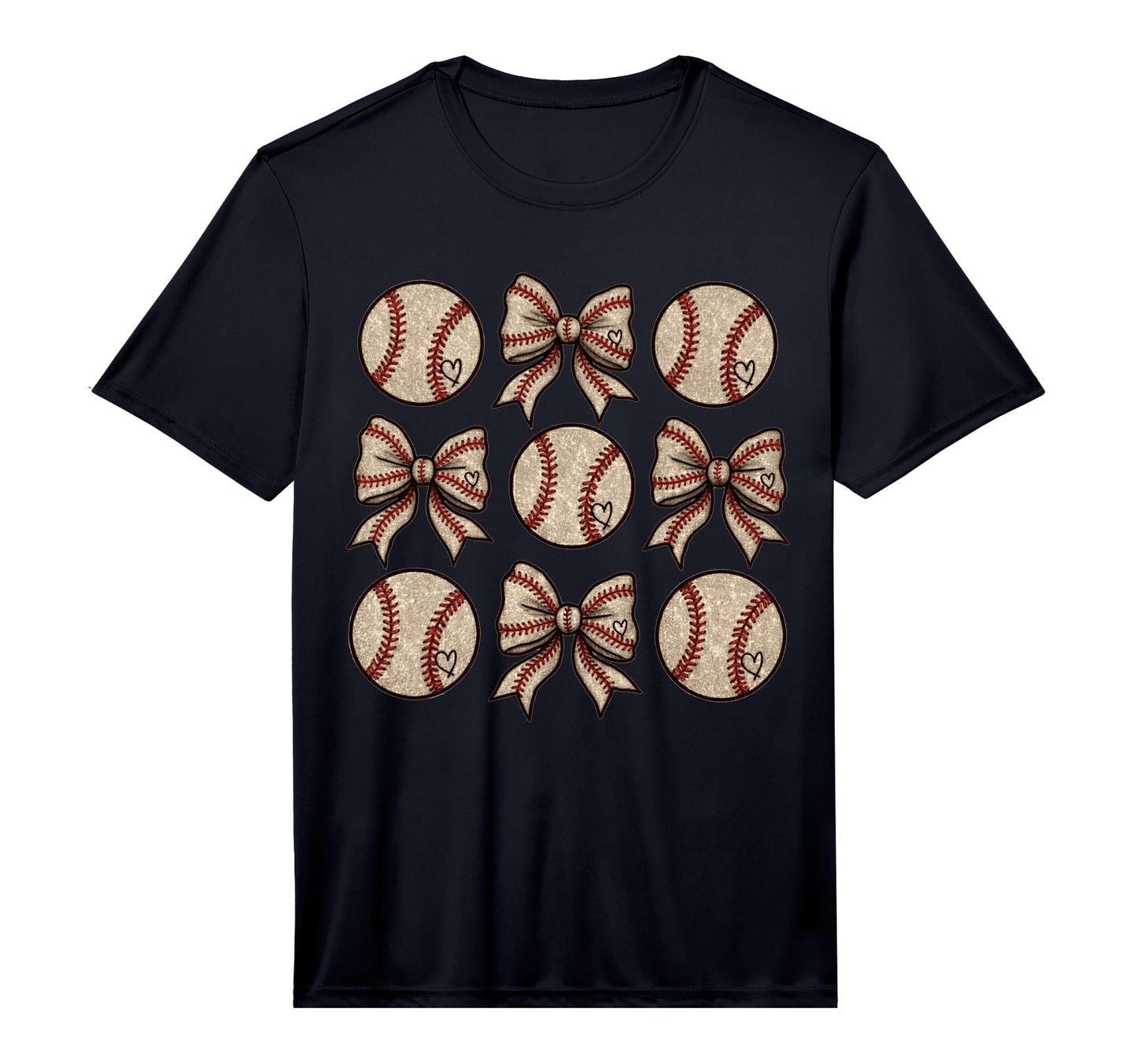Soccer Bow Game Day Baseball T-Shirt - Aesthetic Graphic for Adults - T-Shirt, Sweatshirt, Hoodie