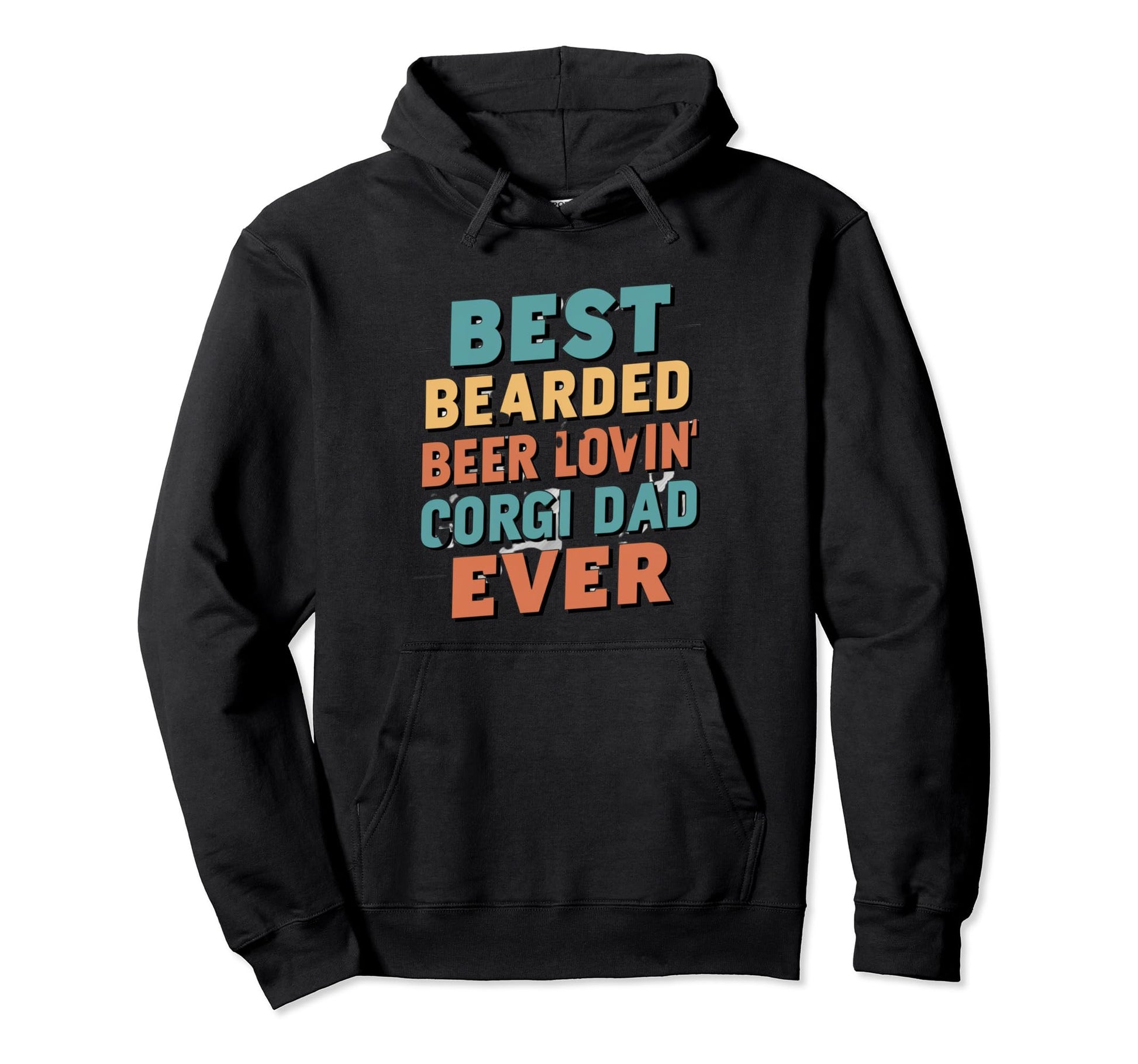 Best Bearded Beer Lovin Corgi Dad Hoodie - Casual Everyday Wear for Adults - T-Shirt, Sweatshirt, Hoodie