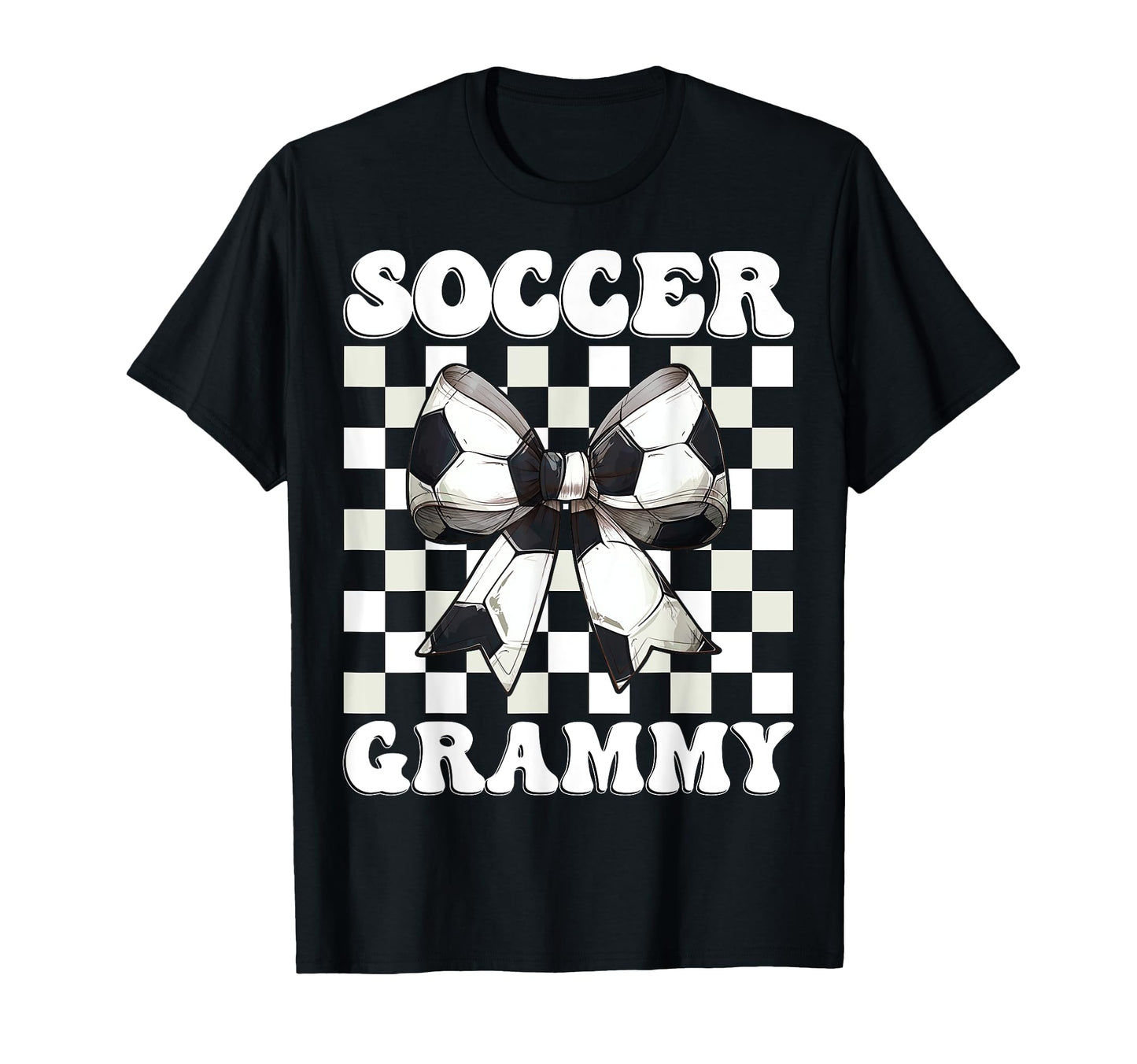 Soccer Grammy Soccer Grandma Coquette Bow T-Shirt - Custom Art Print Unisex - T-Shirt, Sweatshirt, Hoodie