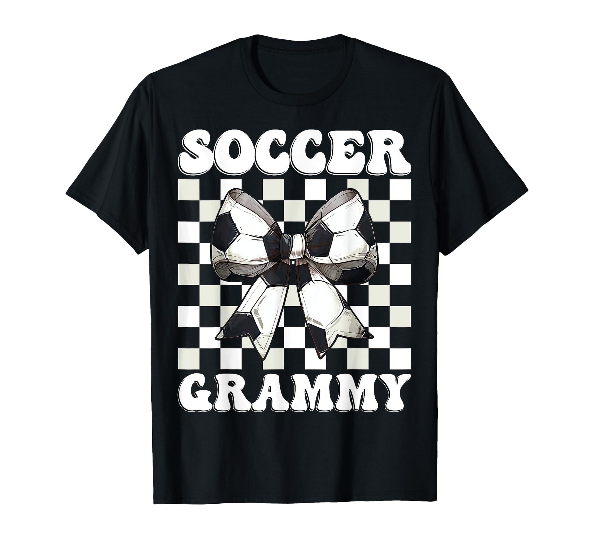 Soccer Grammy Soccer Grandma Coquette Bow T-Shirt - Custom Art Print Unisex - T-Shirt, Sweatshirt, Hoodie