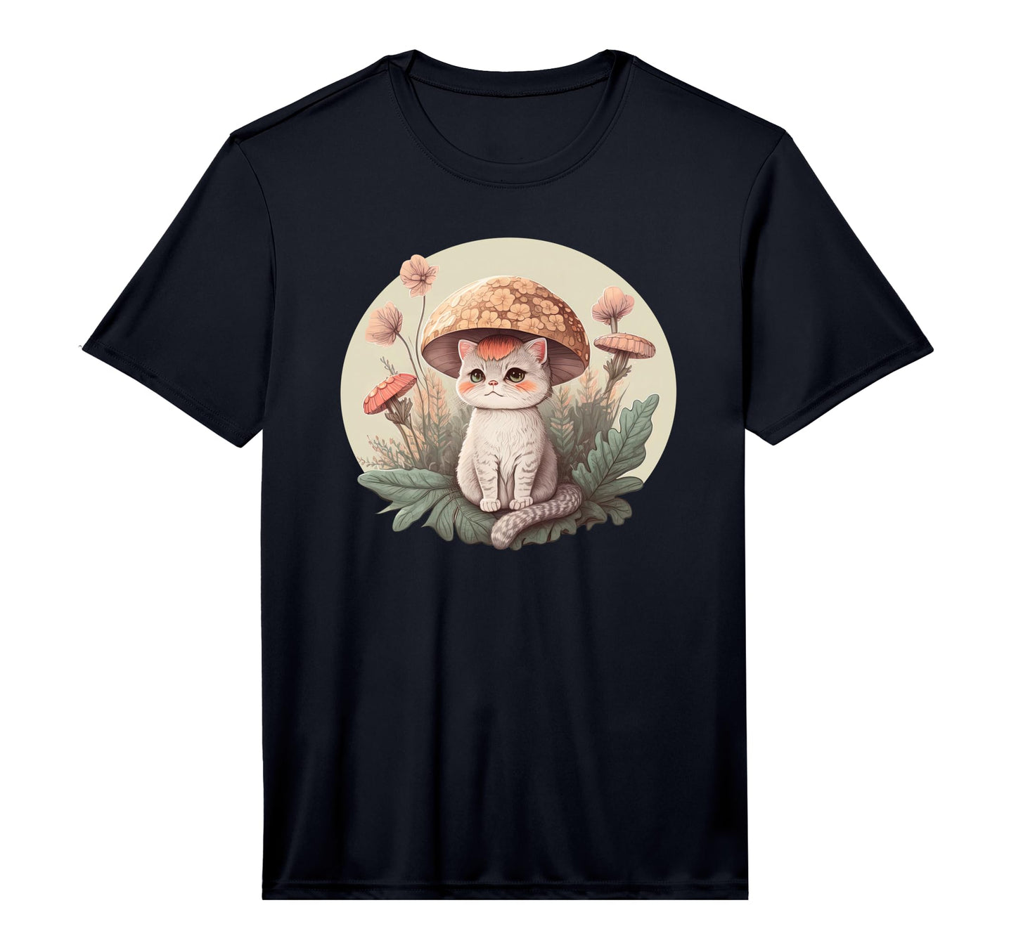 Aesthetic Cat Toadstool Hat Mushroom T-Shirt - Novelty Apparel Men Women - T-Shirt, Sweatshirt, Hoodie