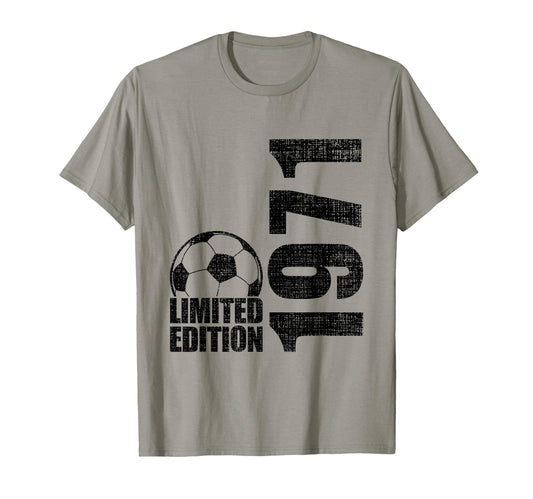 55 Years Old 1971 55Th Birthday Soccer T-Shirt - Trendy Graphic Unisex - T-Shirt, Sweatshirt, Hoodie