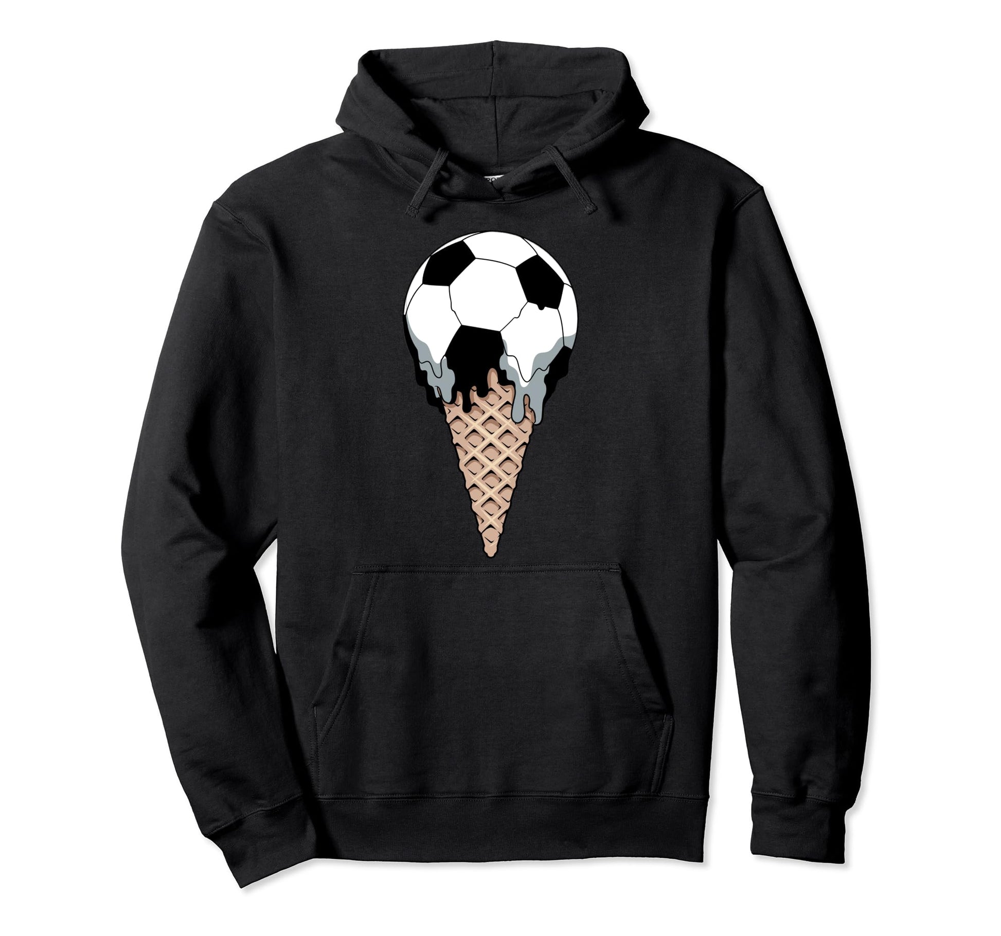 Ice Cream Soccer Players Soccer Coaches Hoodie - Unique Graphic for Adults - T-Shirt, Sweatshirt, Hoodie