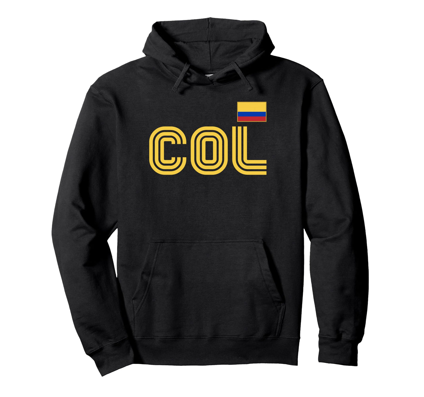 Colombia Flag International Country Hoodie - Minimalist Print for Adults - T-Shirt, Sweatshirt, Hoodie