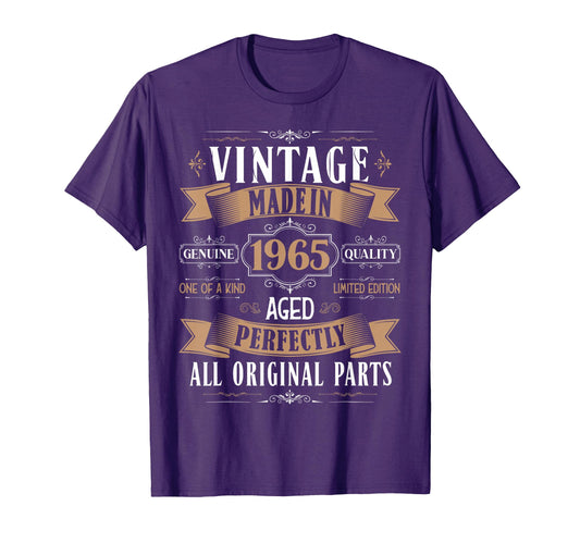 60Th Birthday Born 1965 60 Years Old Bday T-Shirt - Trendy Graphic Unisex - T-Shirt, Sweatshirt, Hoodie