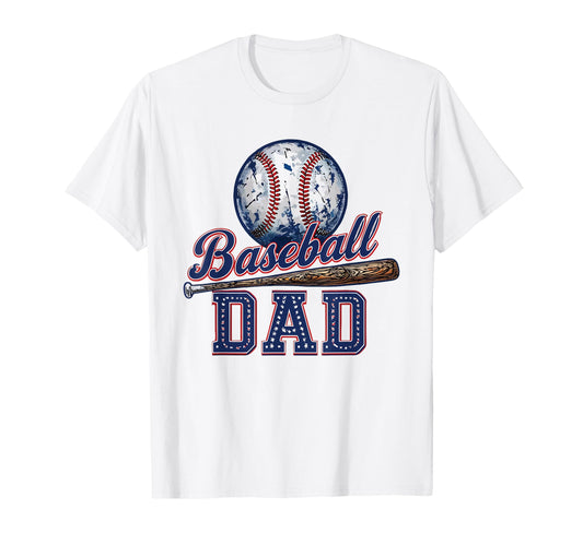 Baseball Dad Game Day Fathers Day T-Shirt - Aesthetic Graphic Unisex - T-Shirt, Sweatshirt, Hoodie