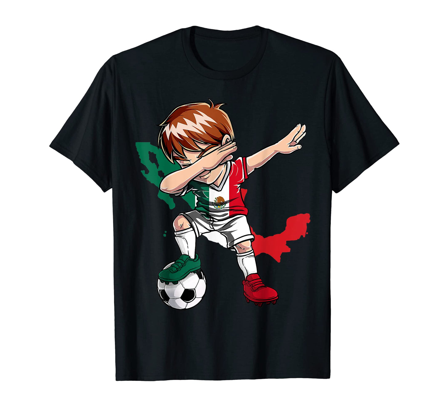 Dabbing Soccer Mexico Jersey Mexican T-Shirt - Casual Everyday Wear Unisex - T-Shirt, Sweatshirt, Hoodie