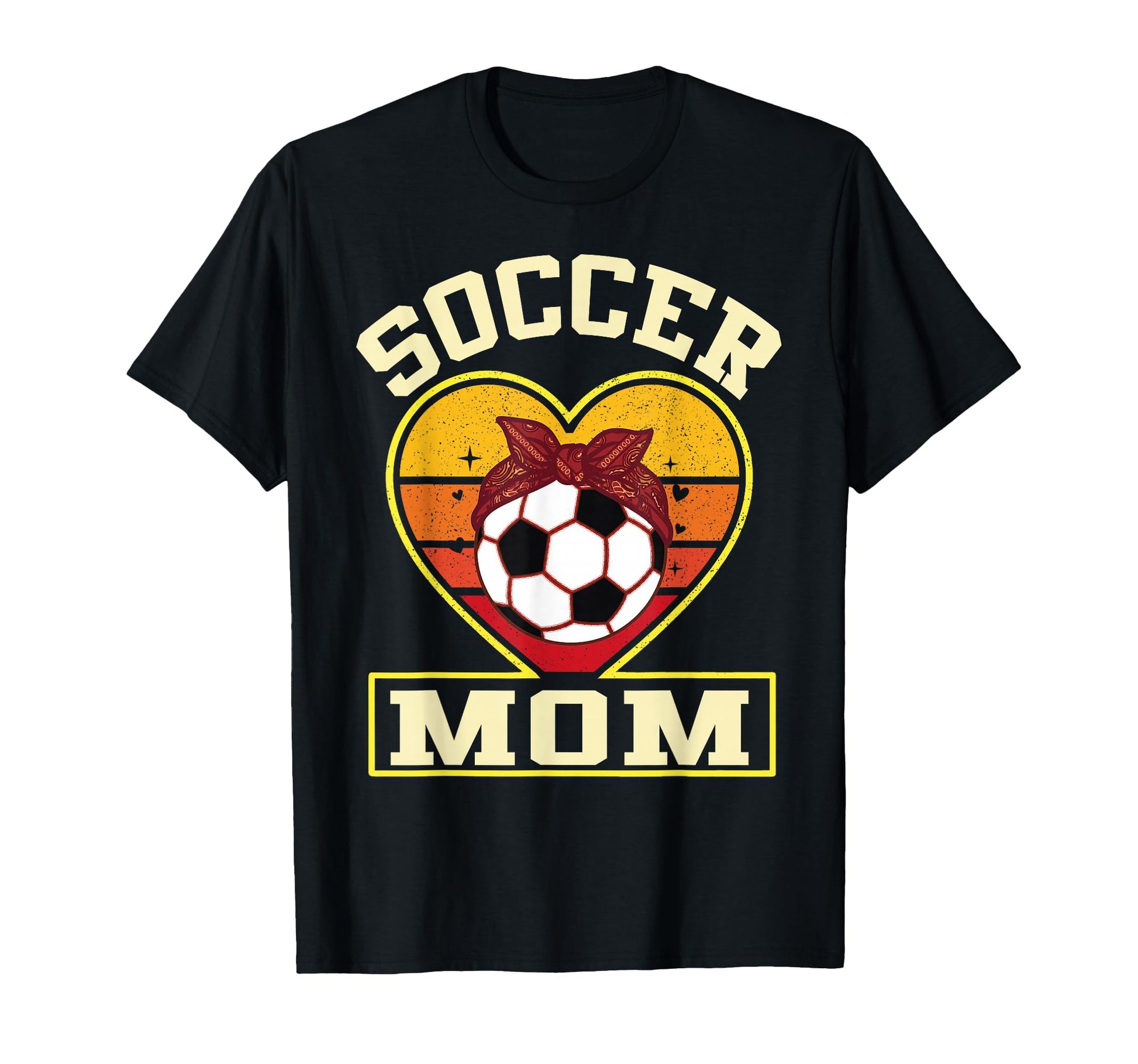 Soccer Mom Sunset Heart Soccer Ball Bow T-Shirt - Aesthetic Graphic Unisex - T-Shirt, Sweatshirt, Hoodie