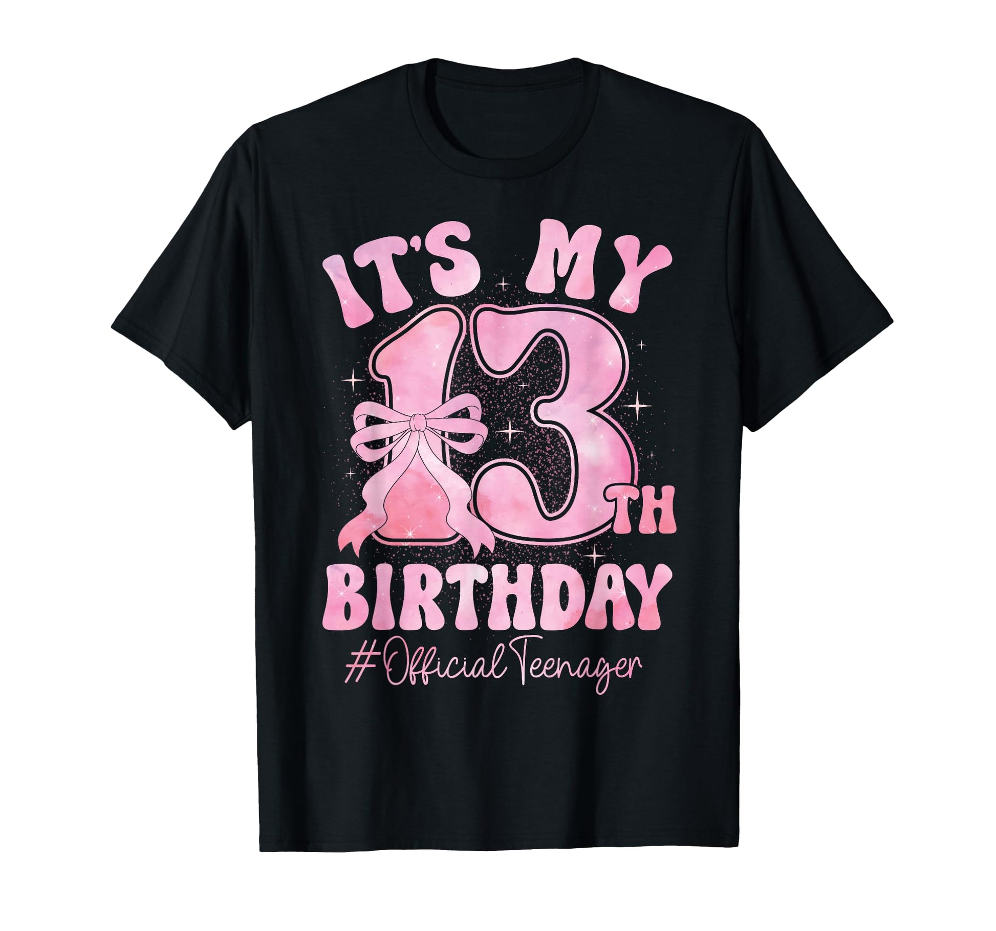 13 Year Old Coquette Bow Teenager 13Th T-Shirt - Custom Art Print Unisex - T-Shirt, Sweatshirt, Hoodie
