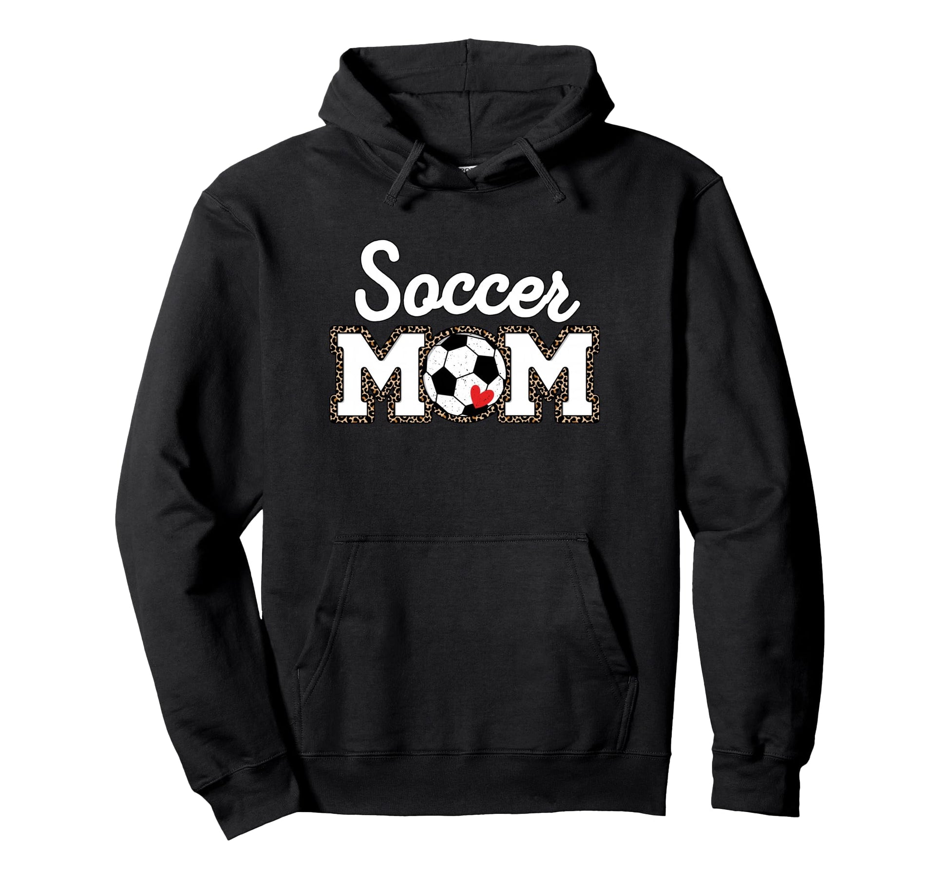 Soccer Mom Leopard Hoodie - Unique Graphic Men Women - T-Shirt, Sweatshirt, Hoodie