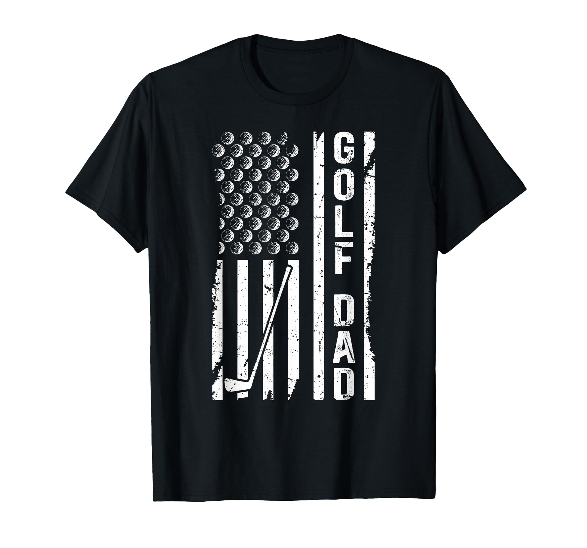 Golf Dad Us Flag Golfer Dad Golf T-Shirt - Casual Everyday Wear Men Women - T-Shirt, Sweatshirt, Hoodie