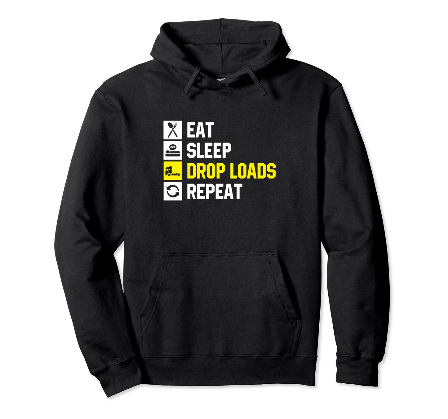 Funny Trucker Big Rig Semi Trailer Hoodie - Unique Graphic for Adults - T-Shirt, Sweatshirt, Hoodie