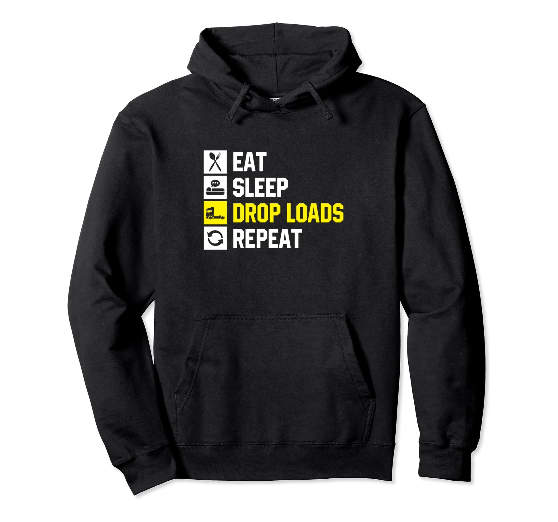 Funny Trucker Big Rig Semi Trailer Hoodie - Unique Graphic for Adults - T-Shirt, Sweatshirt, Hoodie