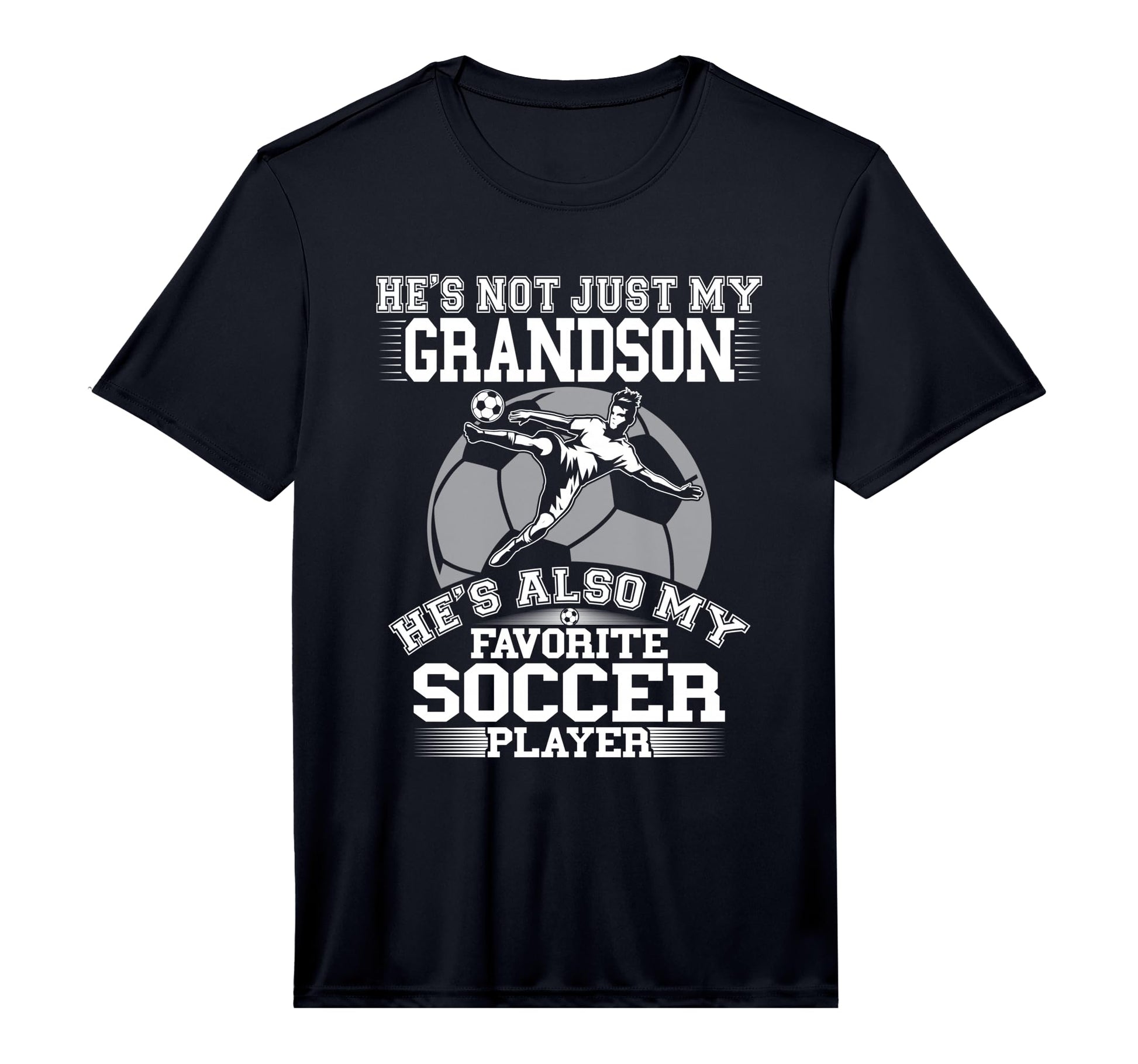 Mens My Grandson Is My Favorite Soccer T-Shirt - Minimalist Print Unisex - T-Shirt, Sweatshirt, Hoodie