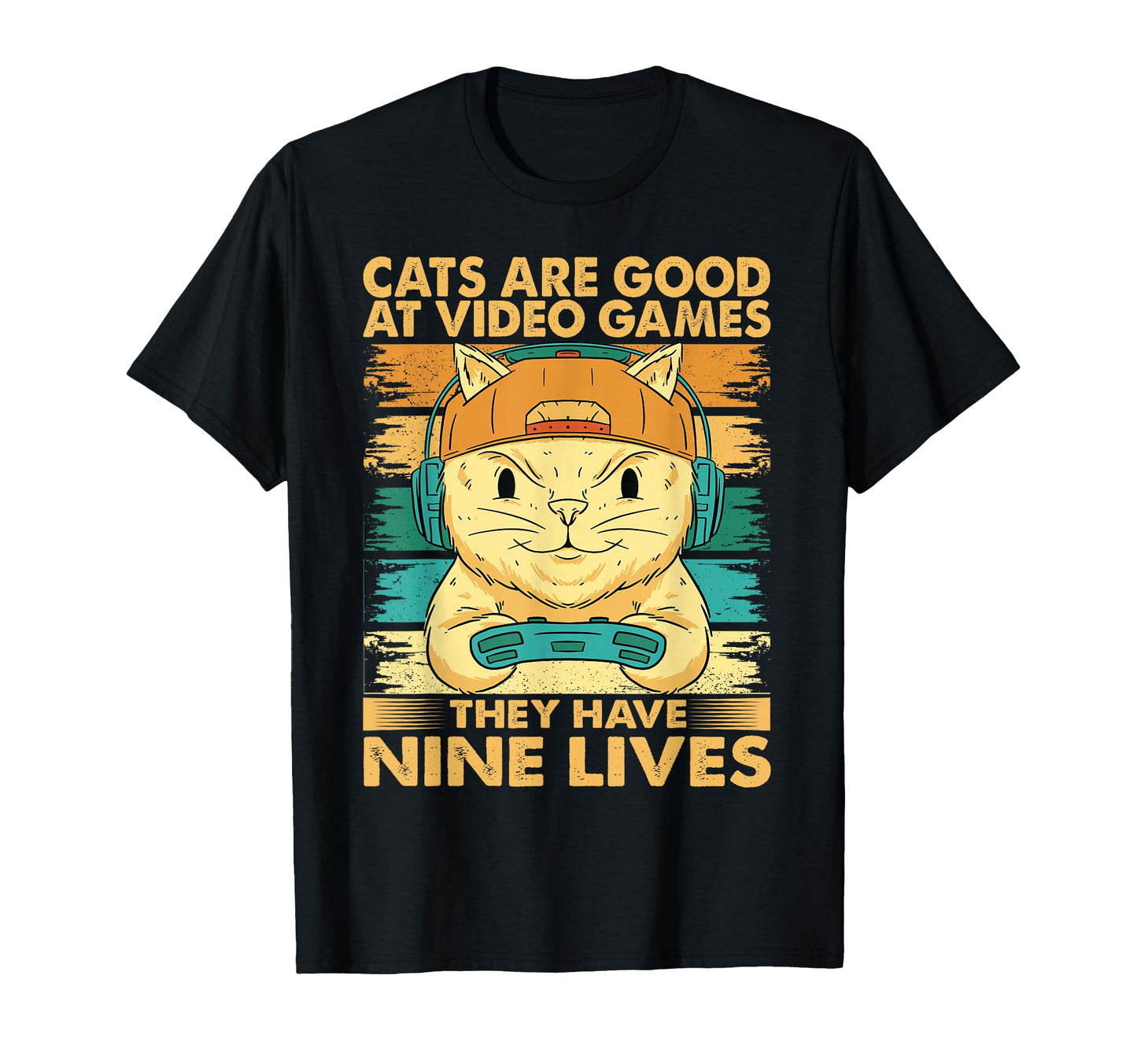 Cats Are Good Video Games Funny Dad T-Shirt - Aesthetic Graphic Unisex - T-Shirt, Sweatshirt, Hoodie