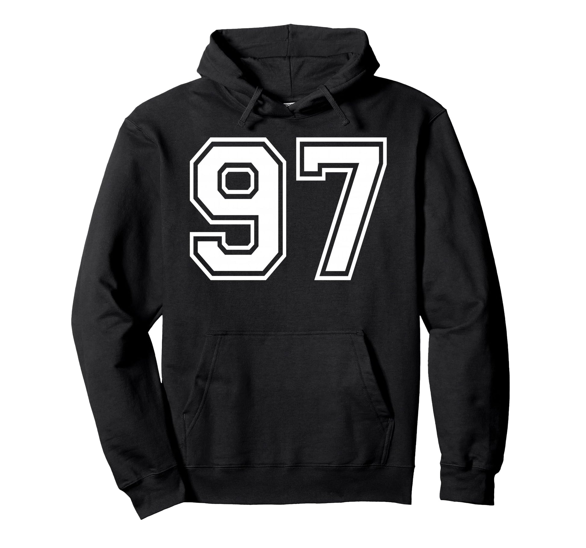 97 Number Ninety Seven Team Sports Hoodie - Unique Graphic for Adults - T-Shirt, Sweatshirt, Hoodie