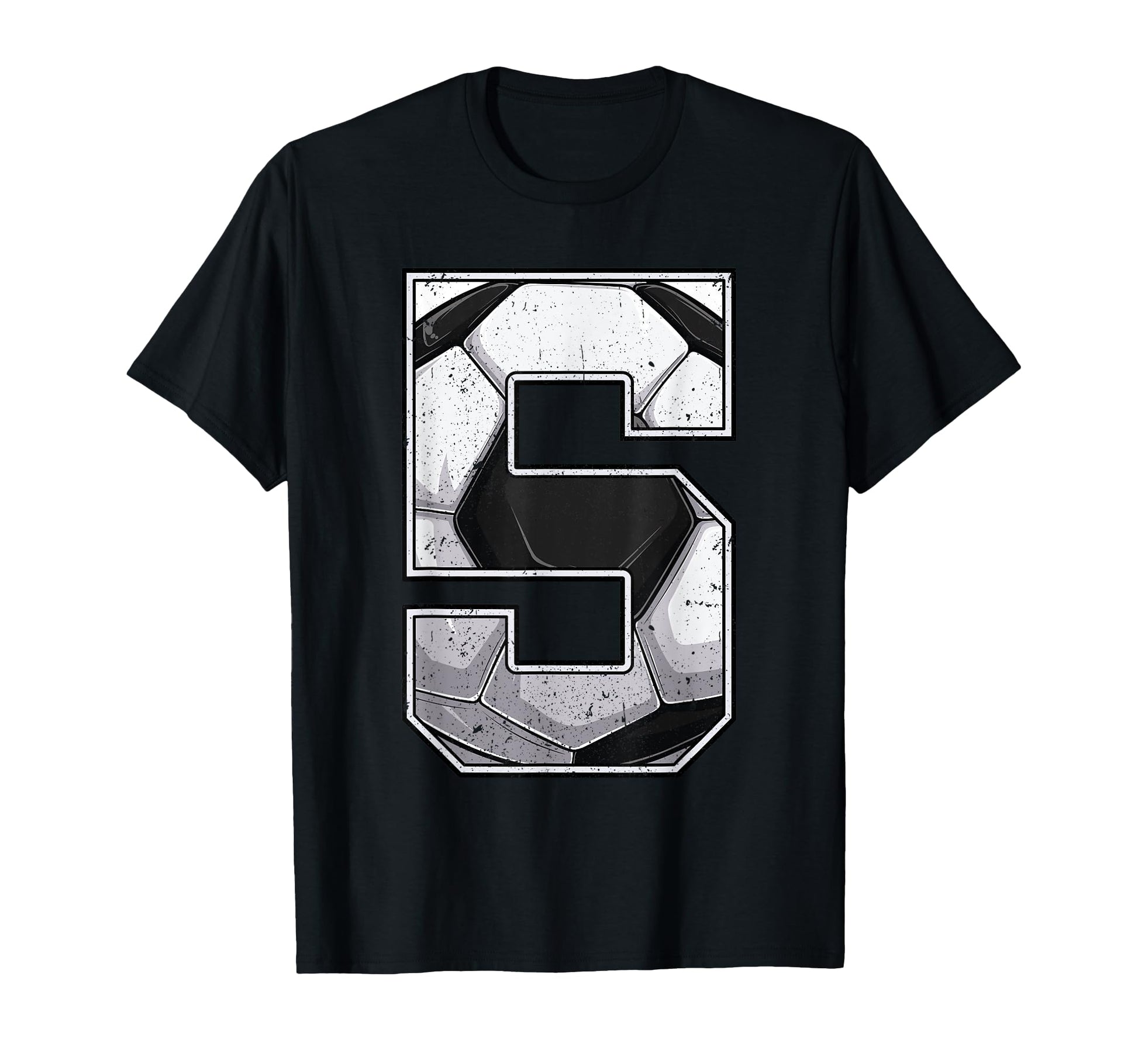 Soccer Fifth 5Th Birthday Five 5 T-Shirt - Fun Novelty Design Men Women - T-Shirt, Sweatshirt, Hoodie