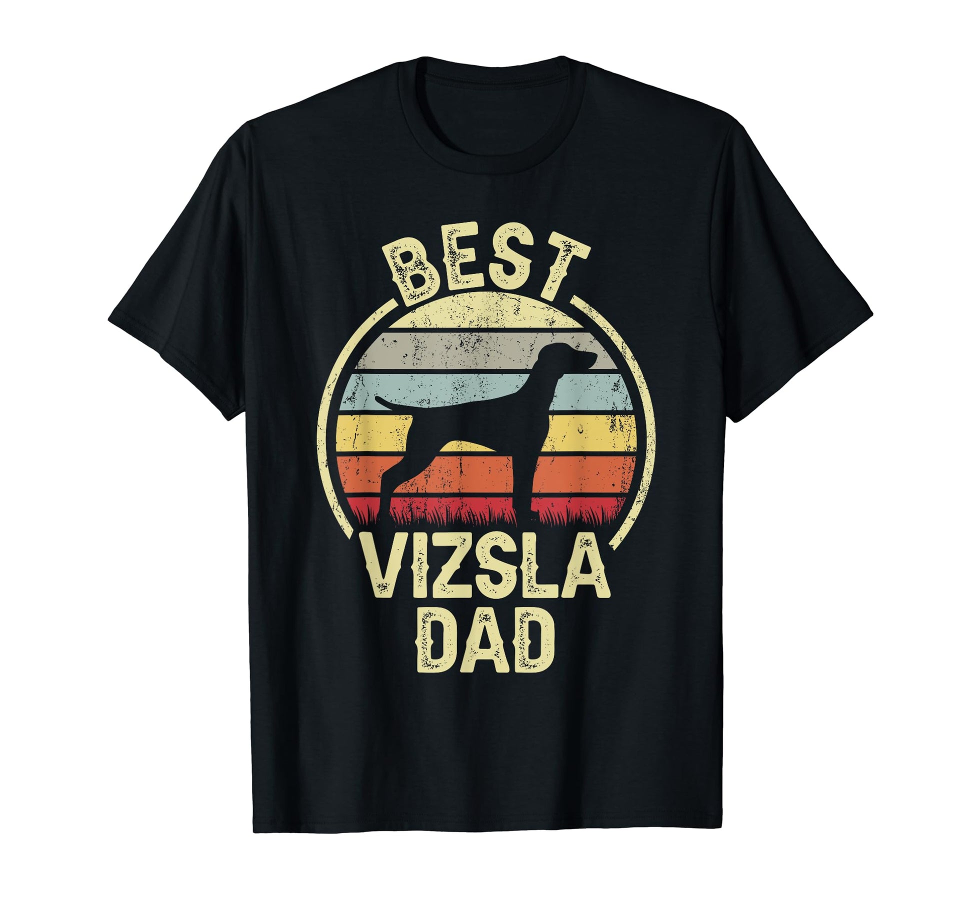 Best Dog Father Dad Vizsla T-Shirt - Minimalist Print Men Women - T-Shirt, Sweatshirt, Hoodie