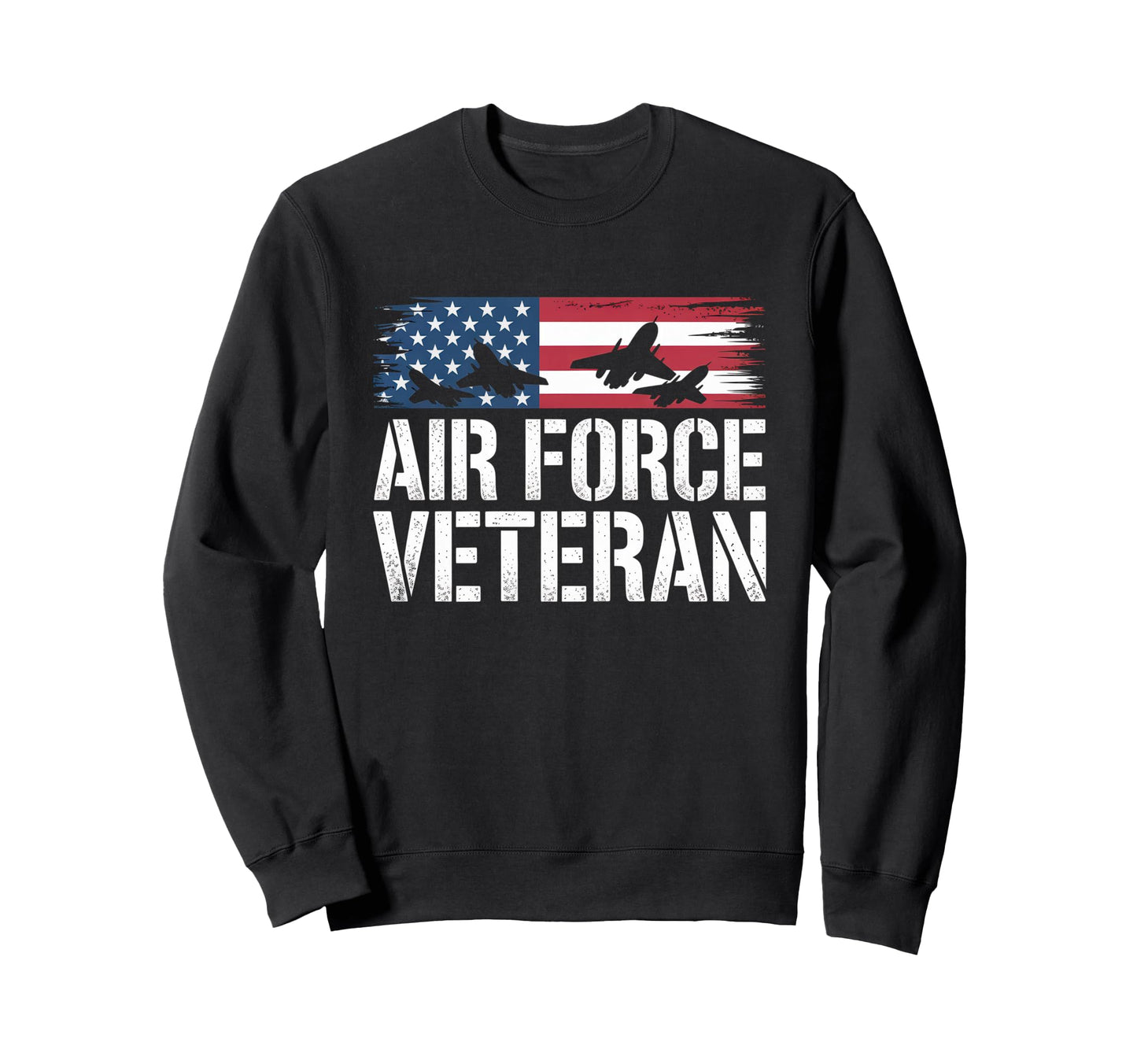 Air Force Veteran Us American Flag Sweatshirt - Minimalist Print Unisex - T-Shirt, Sweatshirt, Hoodie