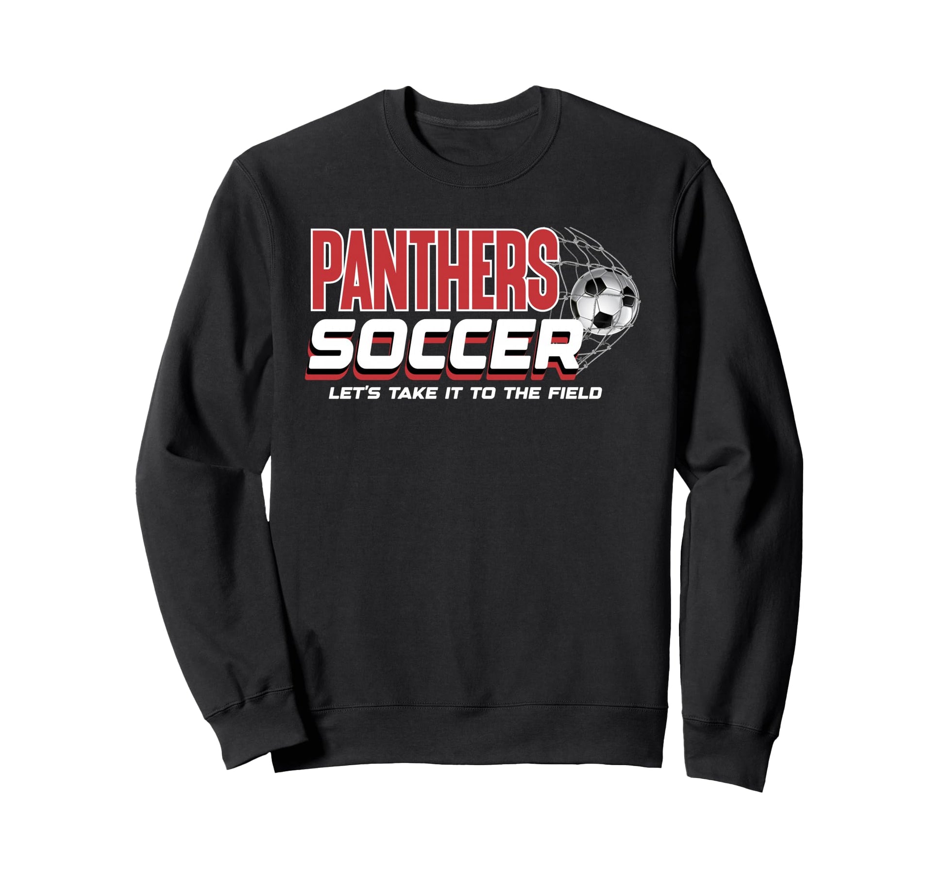Red Panthers Soccer Mom Game Day Sweatshirt - Novelty Apparel Men Women - T-Shirt, Sweatshirt, Hoodie