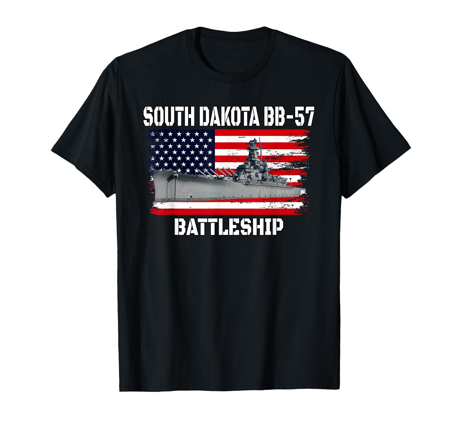 Uss South Dakota Bb 57 Battleship Veteran T-Shirt - Graphic Print Unisex - T-Shirt, Sweatshirt, Hoodie