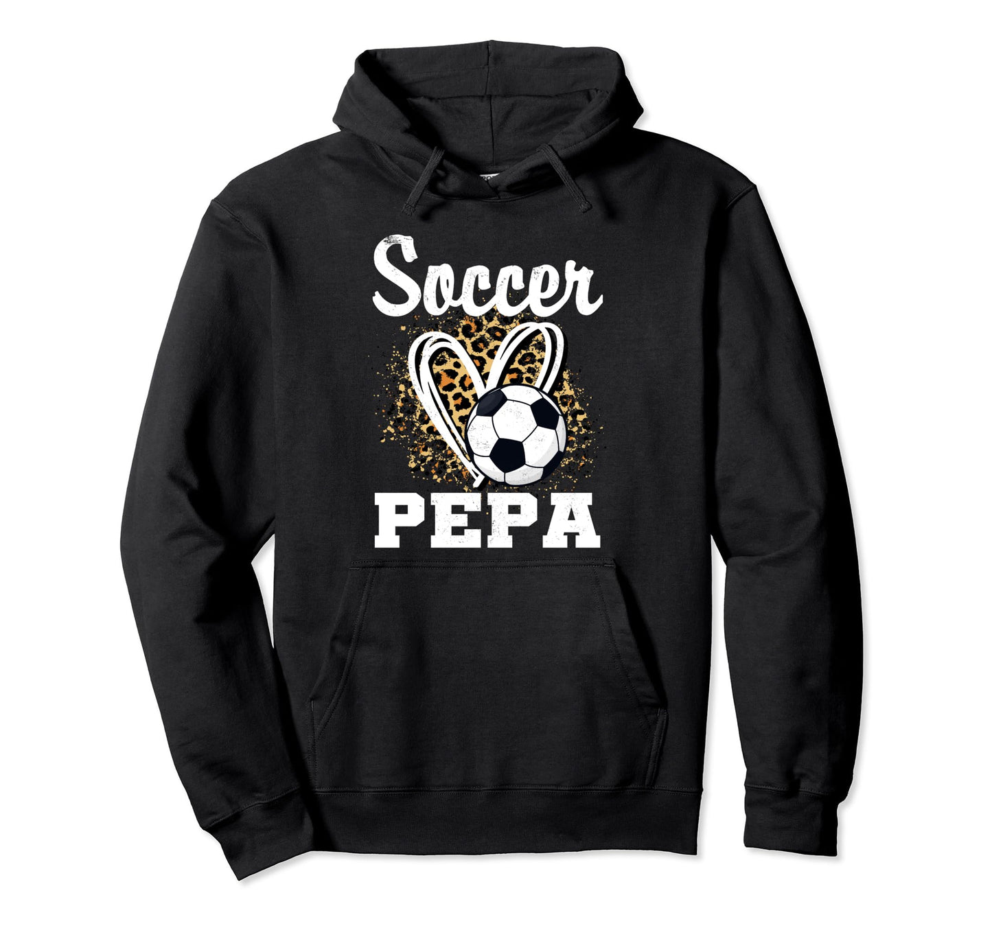 Soccer Pepa Leopard Heart Matching Hoodie - Custom Art Print Men Women - T-Shirt, Sweatshirt, Hoodie