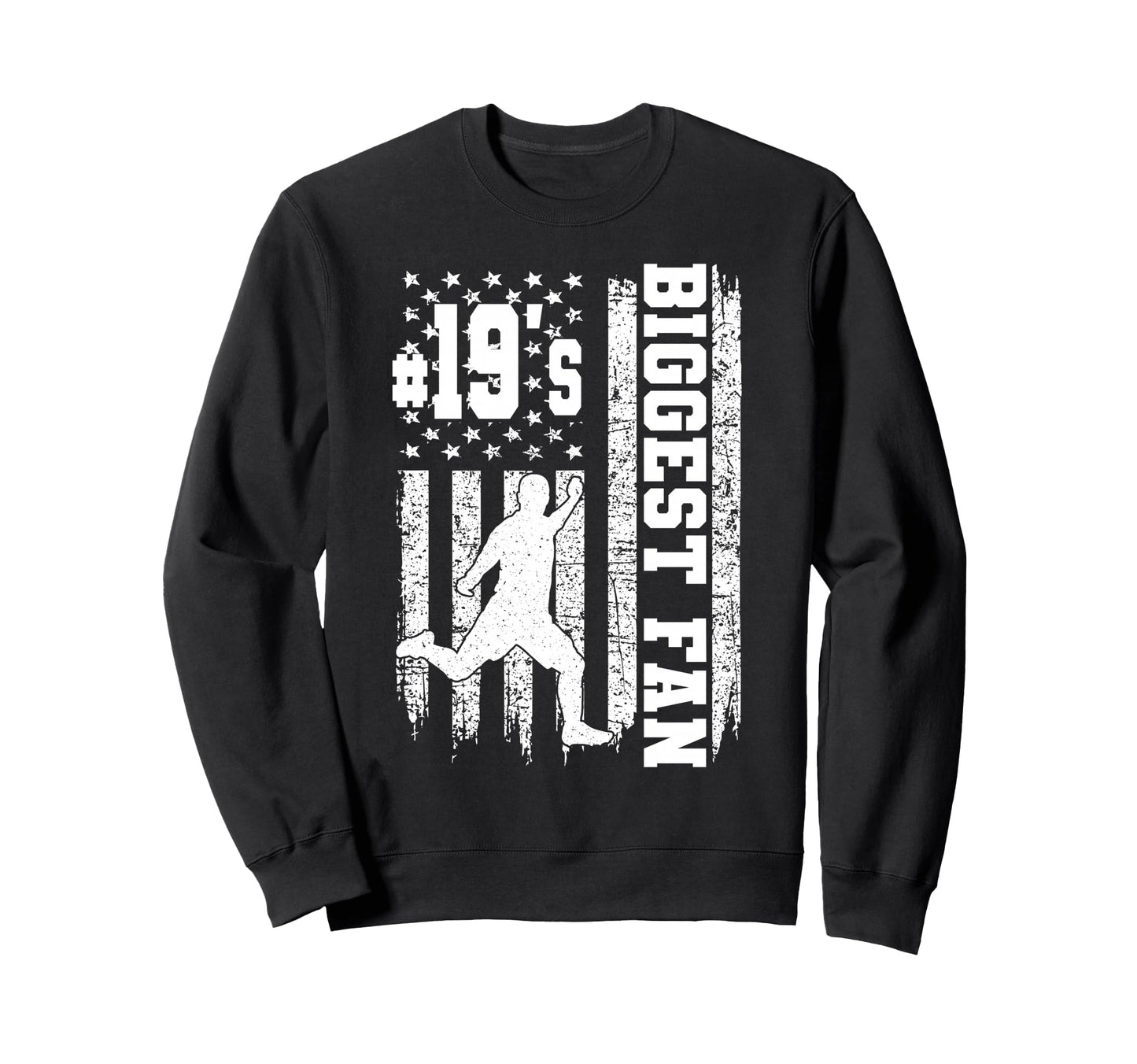 Soccer Biggest Fan Number 19 Proud Sweatshirt - Unique Graphic Men Women - T-Shirt, Sweatshirt, Hoodie