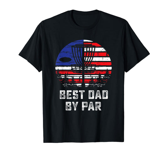 American Flag Disc Golf Dad Gift T-Shirt - Casual Everyday Wear Unisex - T-Shirt, Sweatshirt, Hoodie