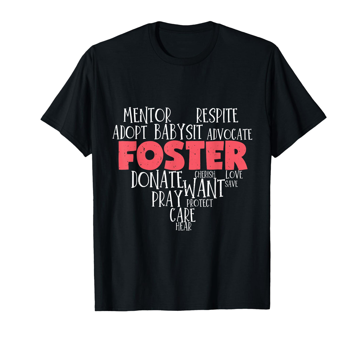 Foster Adoptive Biological Foster T-Shirt - Minimalist Print for Adults - T-Shirt, Sweatshirt, Hoodie