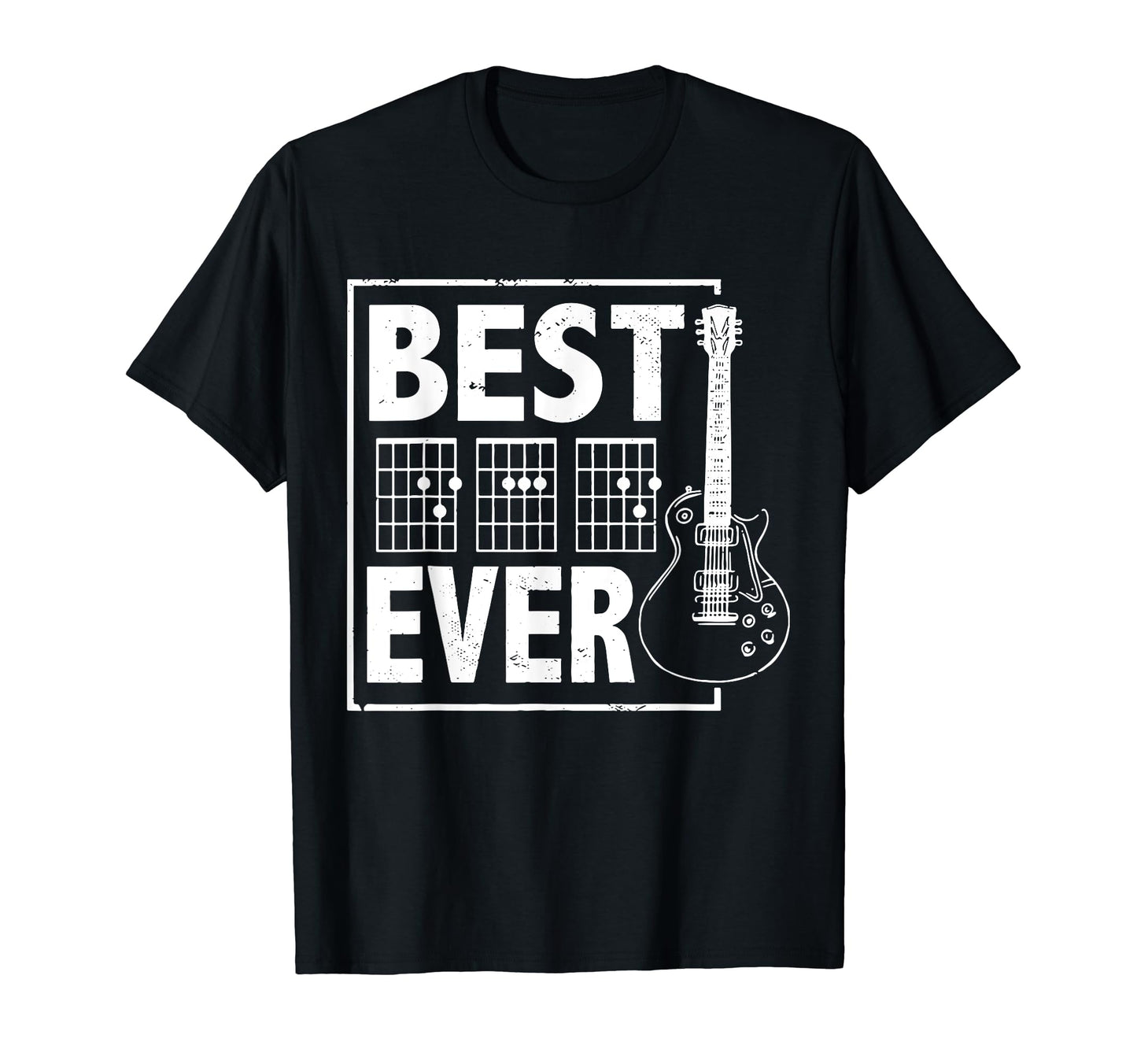 Best Dad Ever Musician Guitar Music Gift T-Shirt - Graphic Print Unisex - T-Shirt, Sweatshirt, Hoodie